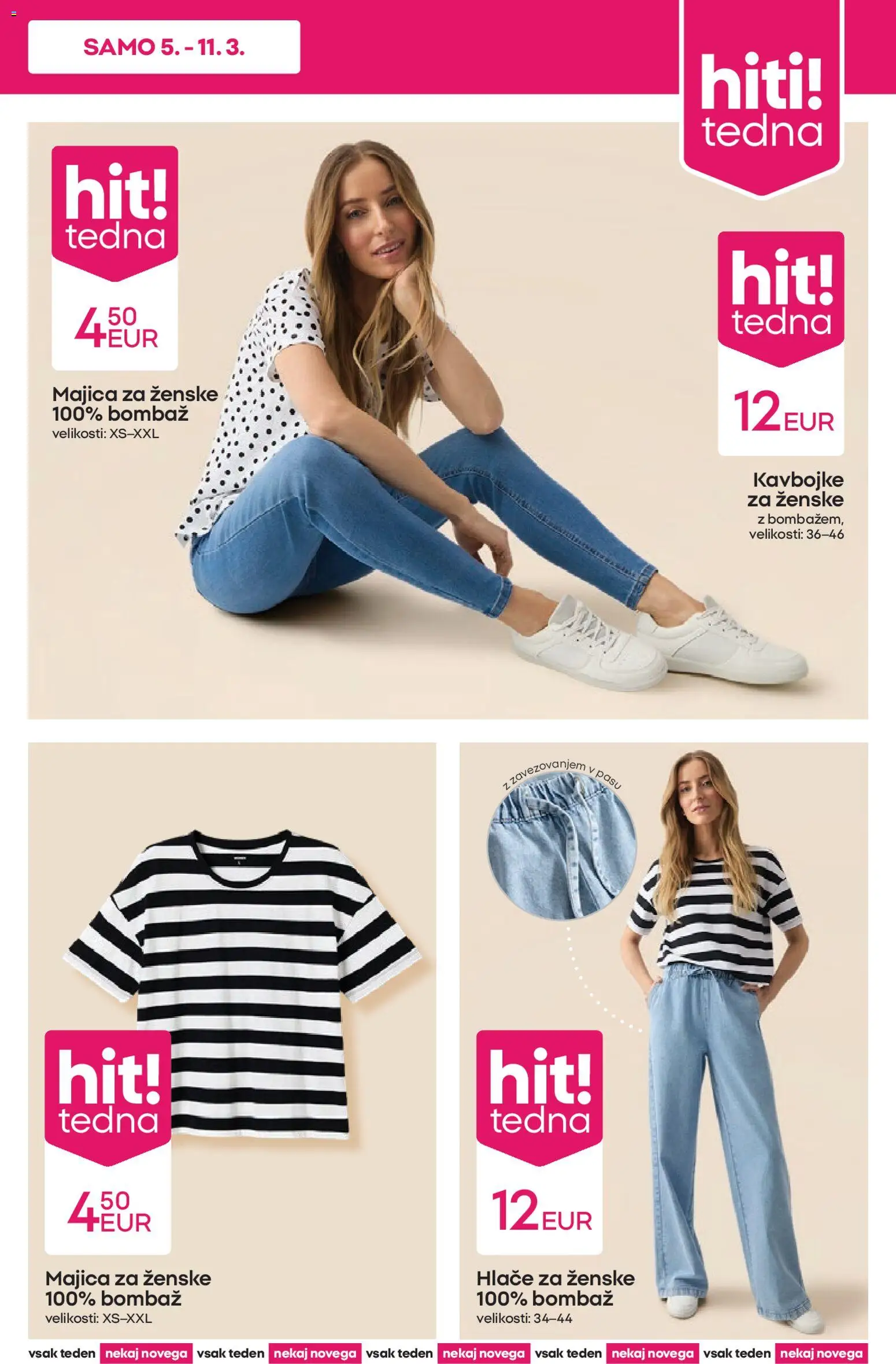 Novi Pepco katalog ponudbe – veljaven od 05.03.2026 | Stran: 3 | Izdelki: Majica, Hlace, Kavbojke