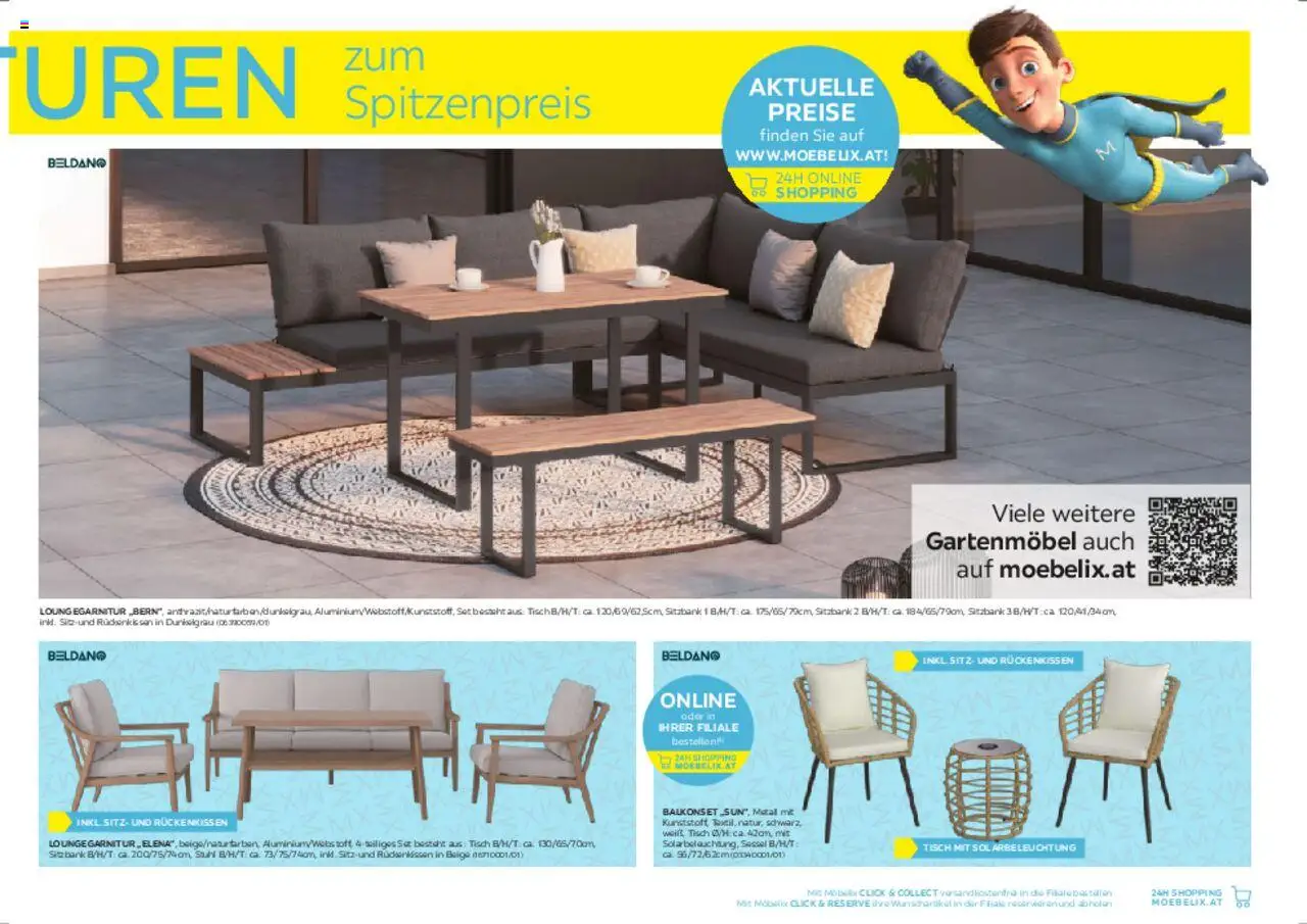 Möbelix Gartenmöbelprospekt gültig ab 10.03.2025 | Seite: 13 | Produkte: Sessel, Tisch, Gartenmöbel