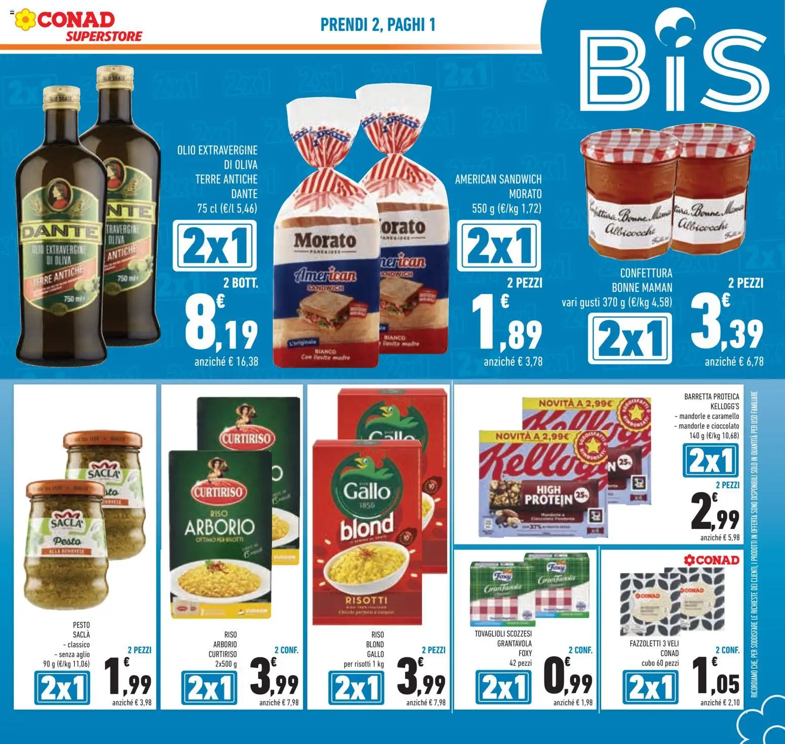 Volantino Conad del 25.02.2026 | Pagina: 5 | Prodotti: Riso, Olive, Aglio, Pesto
