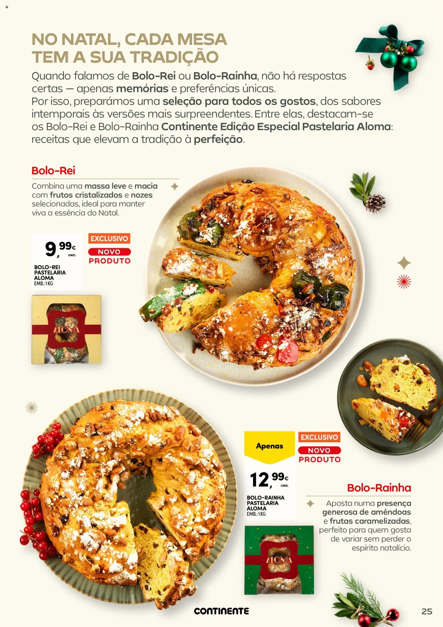 Continente - Frescos: Mais tempo à mesa com todos │ válido de 16.12.2025 | Página: 25 | Produtos: Amêndoas, Mesa, Massa, Nozes