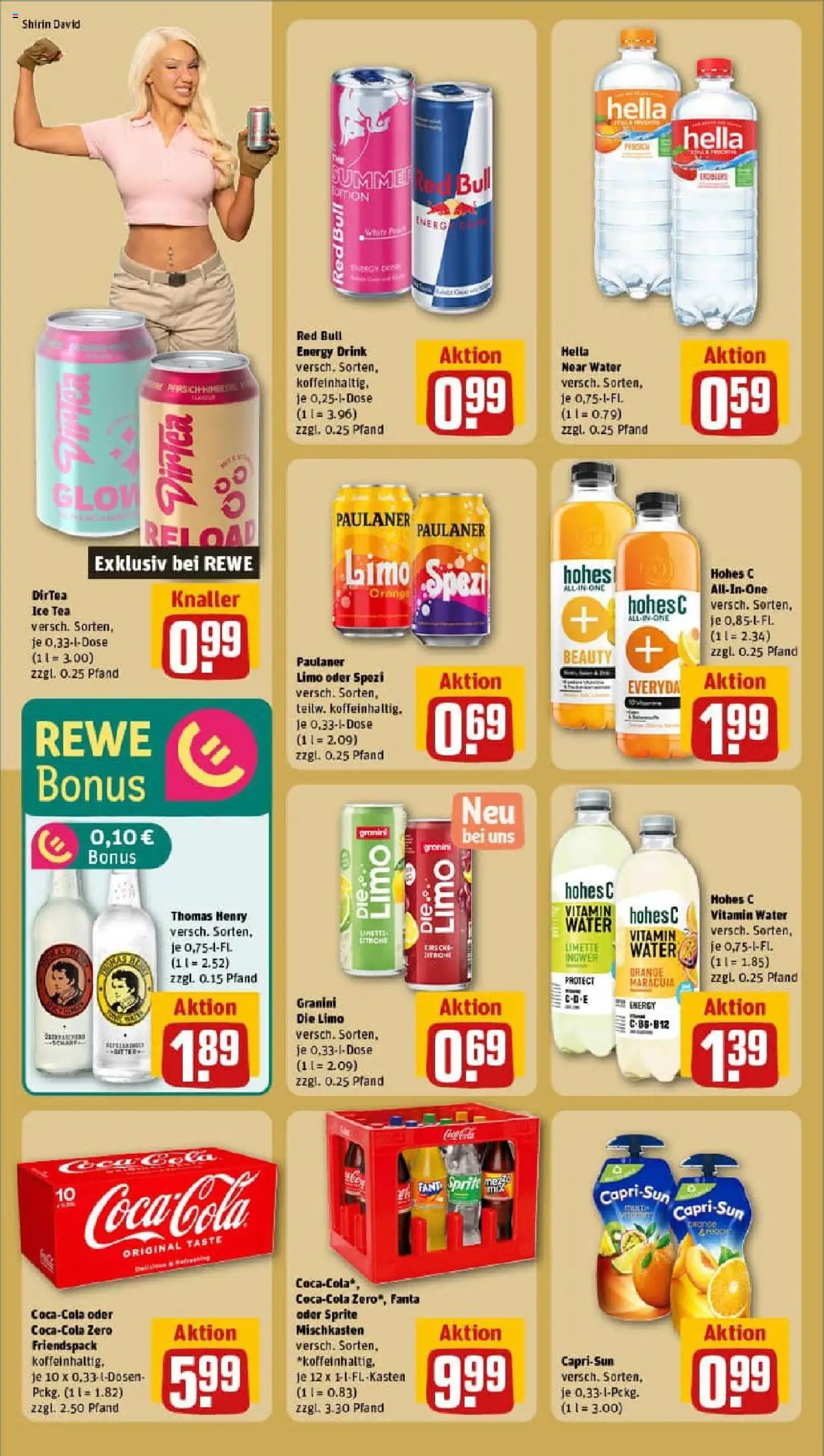 Rewe prospekt Meine	 - gültig ab dem 13.07.2025 | Seite: 16 | Produkte: Red bull, Granini die limo, Hohes c, Paulaner