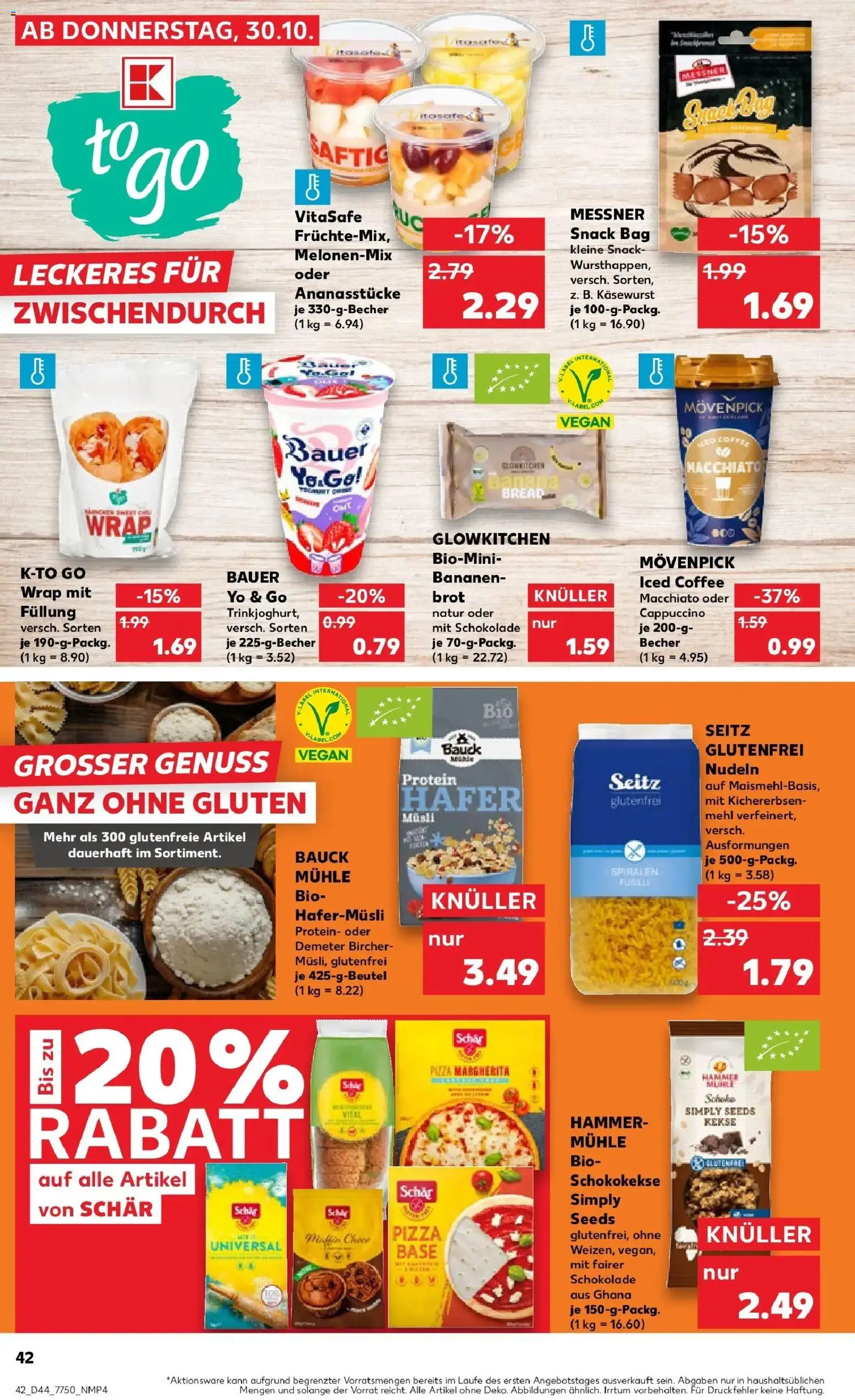Kaufland prospekt Weiden In Der Oberpfalz	 – gültig ab 03.11.2025 | Seite: 42 | Produkte: Mehl, Schokolade, Bananen, Brot