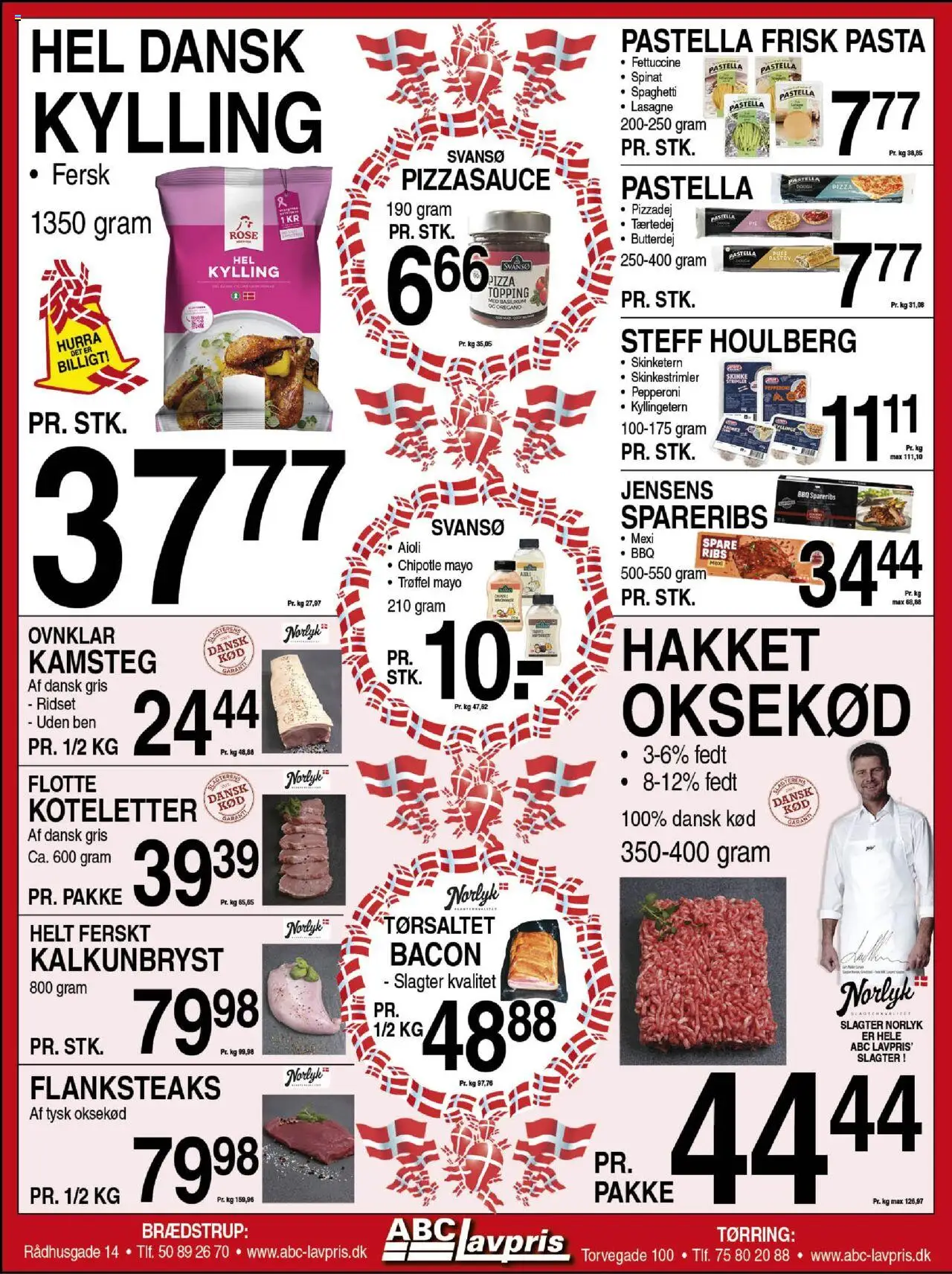 Abc Lavpris tilbudsavis – gyldig fra 03.09.2025 | Side: 3 | Produkter: Ribs, Bacon, Carpete, Basilikum