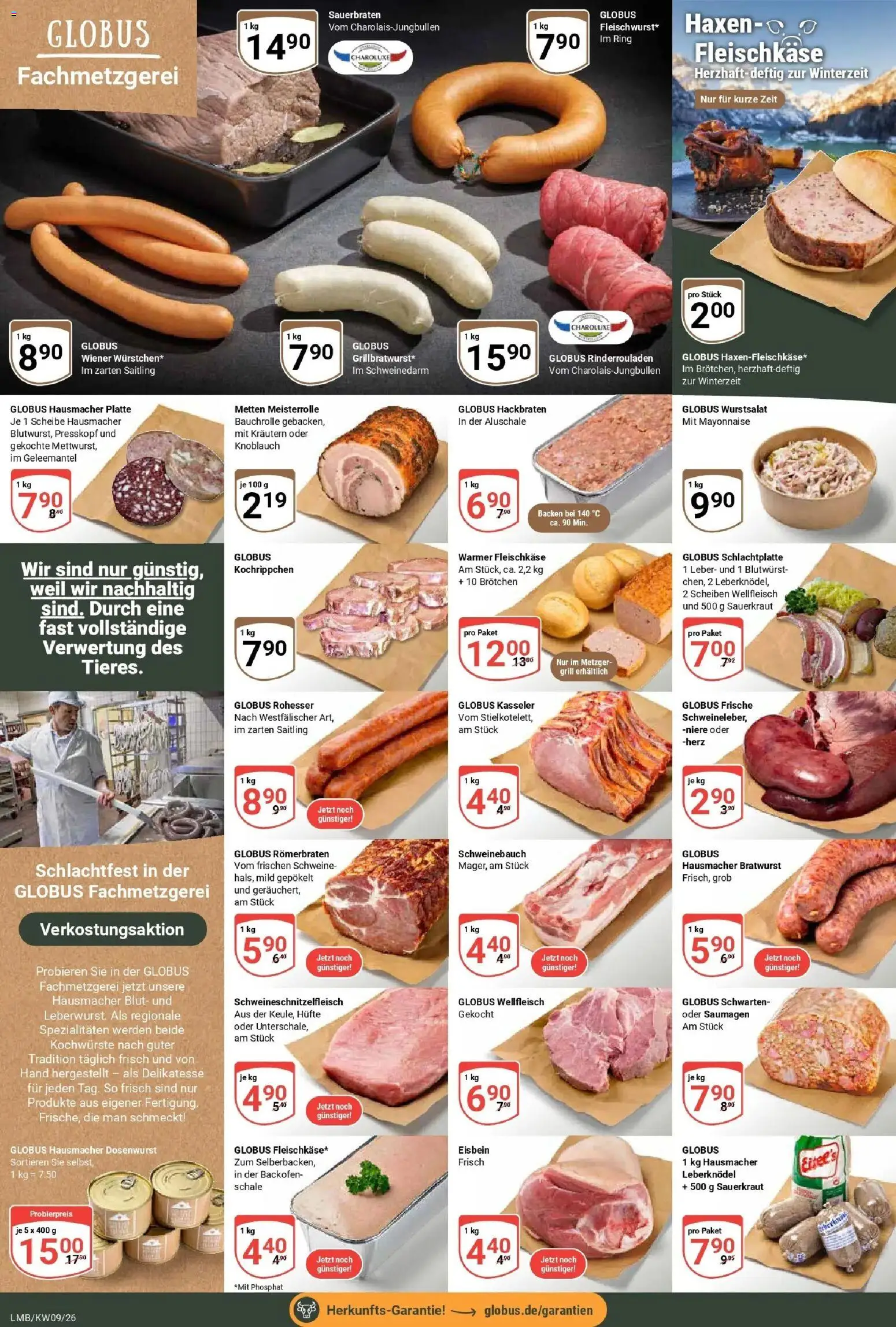 Globus Prospekt Limburg – gültig ab 23.02.2026 | Seite: 8 | Produkte: Rinderrouladen, Grill, Bratwurst, Backofen
