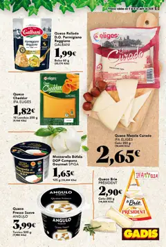 Vista previa Gadis folleto válido desde el 09.04.2026 | Página: 13 | Productos: Queso, Queso rallado, Bolsa, Cuna