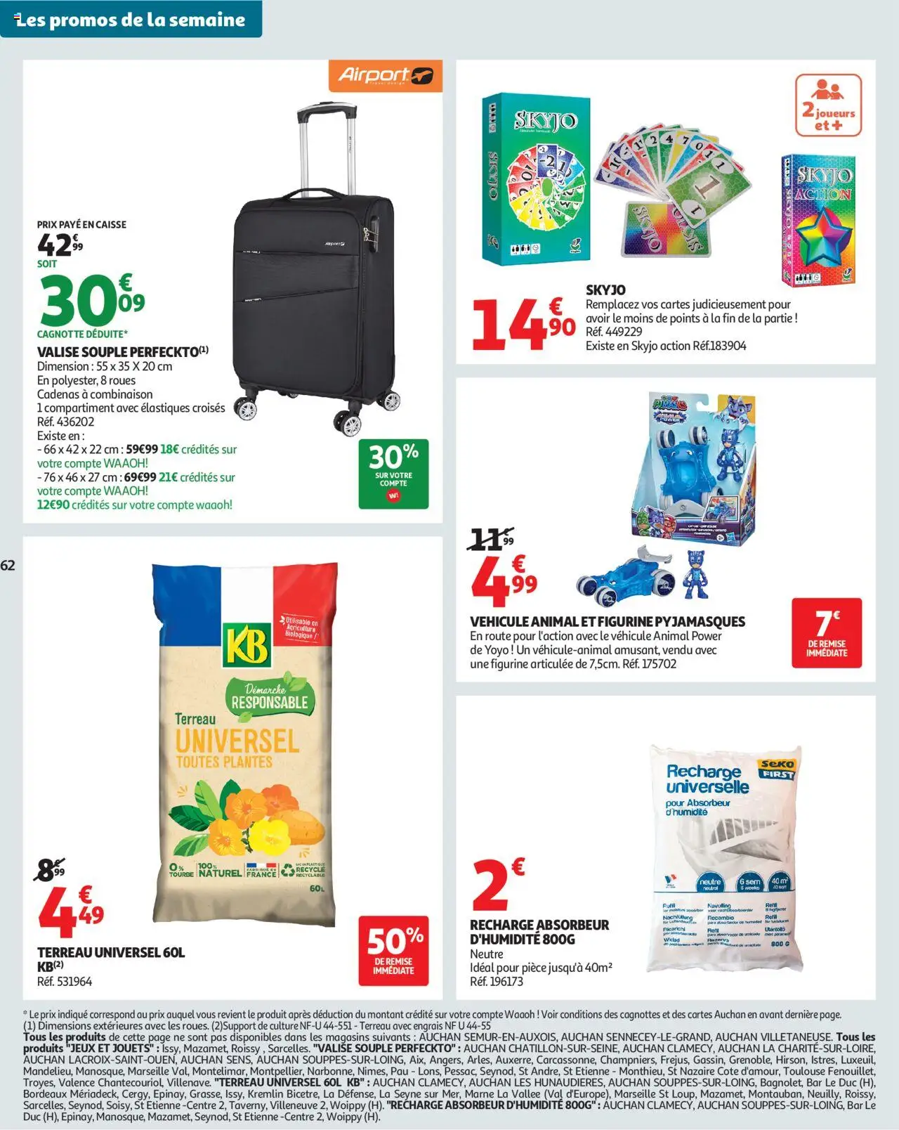 {H1} | Page: 62 | Produits: Plantes, Terreau, Absorbeur d'humidité, Élastiques