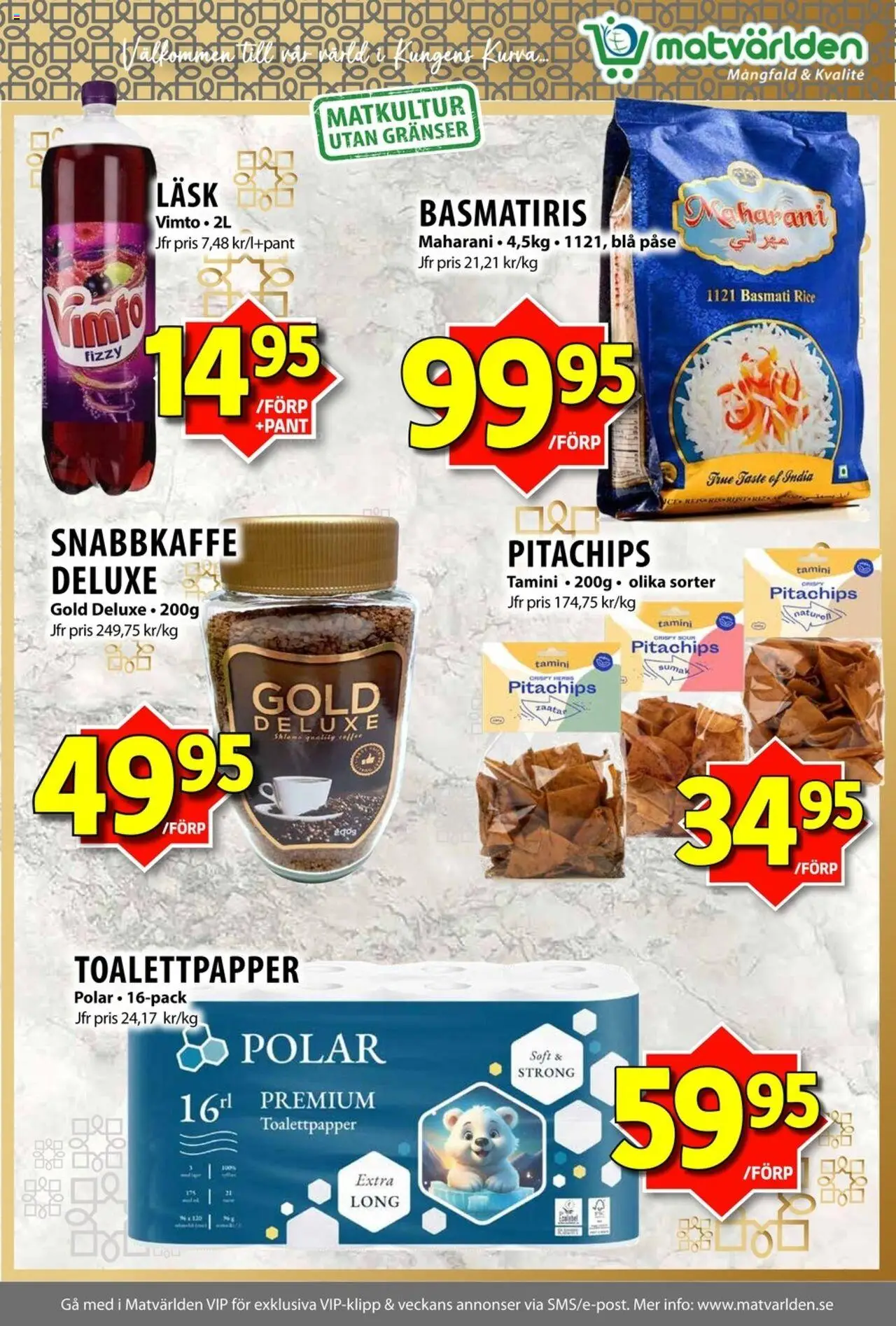 Matvärlden reklamblad aktuell från 18.08.2025 | Sida: 5 | Produkter: Toalettpapper