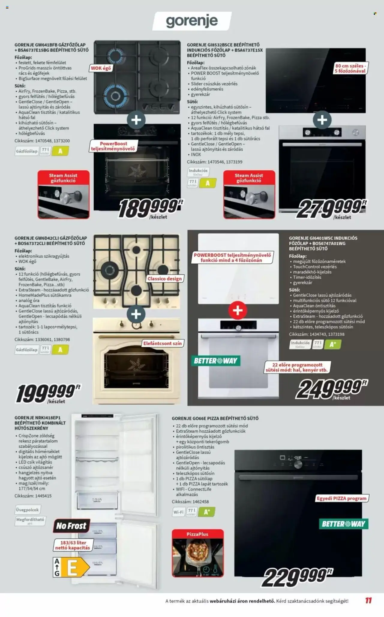 Media Markt akciós ujság - amely érvényes a következő dátumtól: 03.10.2025 | Oldal: 11 | Termékek: Hűtőszekrény, Főzőlap, Kenyér, Kombinált hűtőszekrény