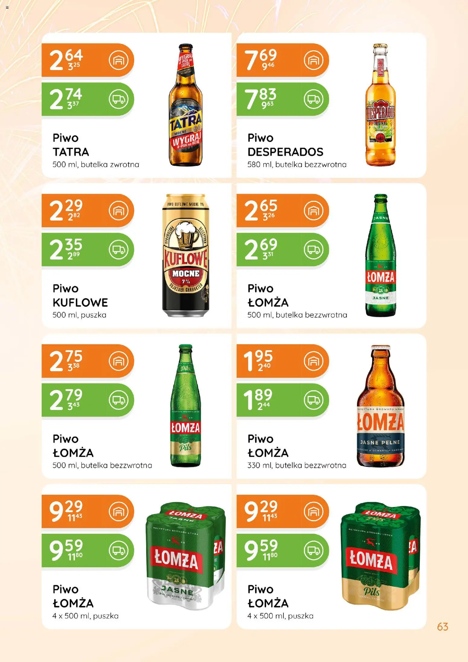 Eurocash Gazetka - Katalog Alkoholowy od 01.01.2026 | Strona: 63 | Produkty: Piwo