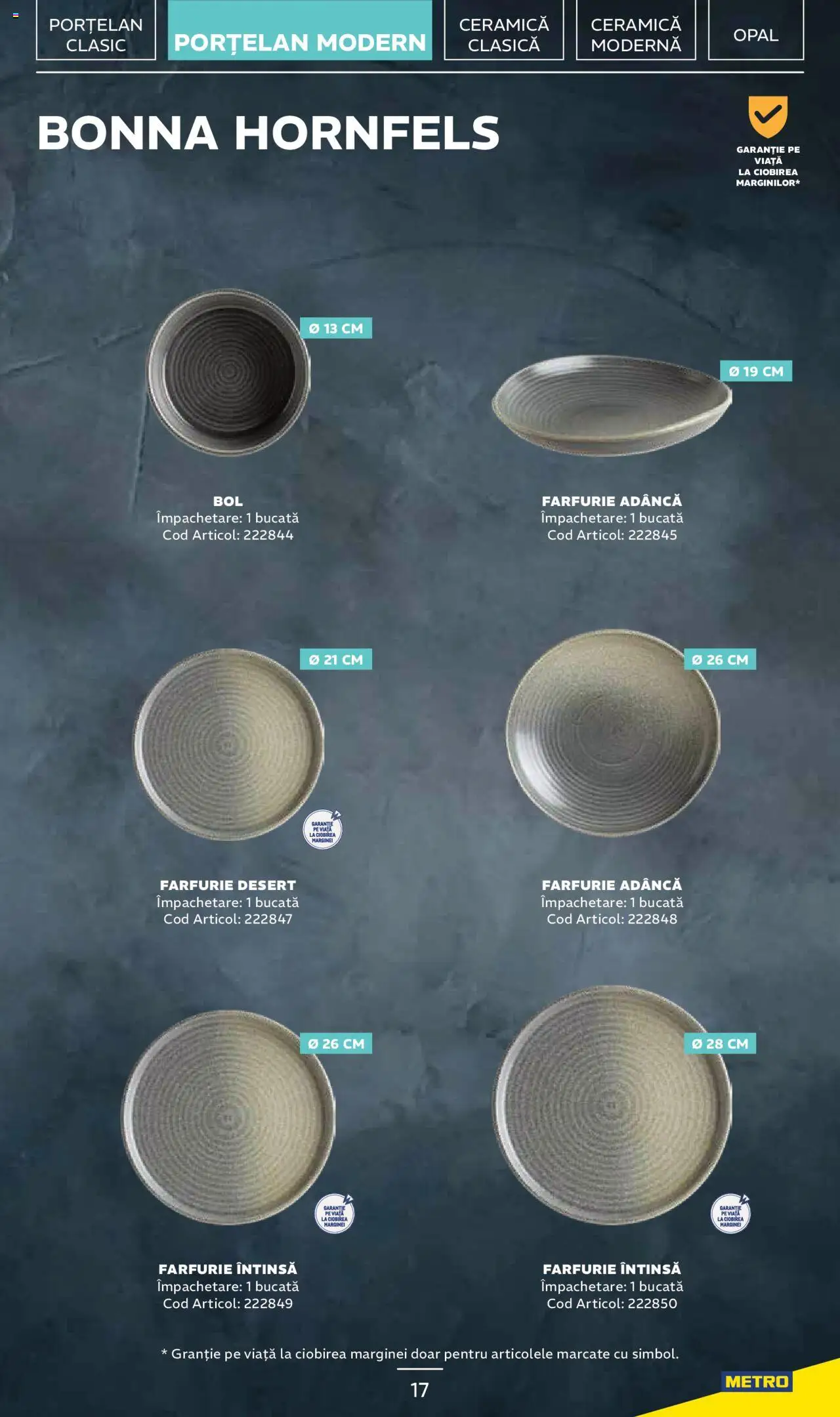 Noul catalog Metro – valabil de la 20.01.2025 | Pagină: 17 | Produse: Farfurie