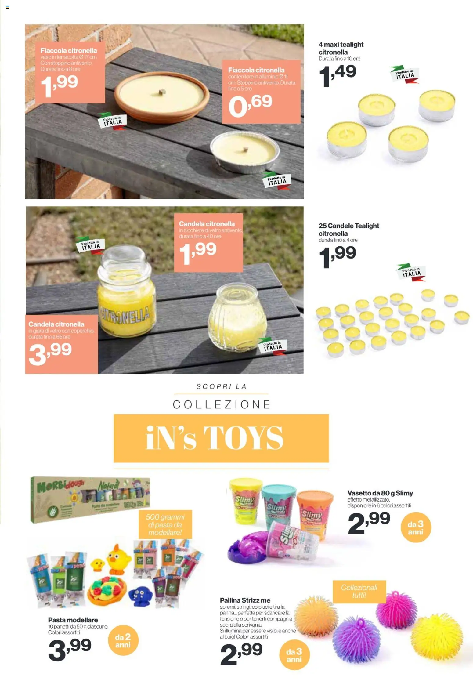 Volantino IN's del 22.04.2026 | Pagina: 19 | Prodotti: Citronella, Pasta, Alluminio, Vaso