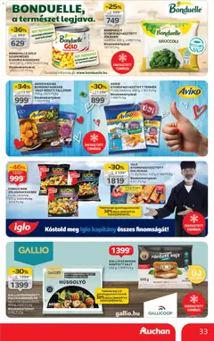 Auchan Akciós újság - amely érvényes a következő dátumtól: 04.12.2025 | Oldal: 33