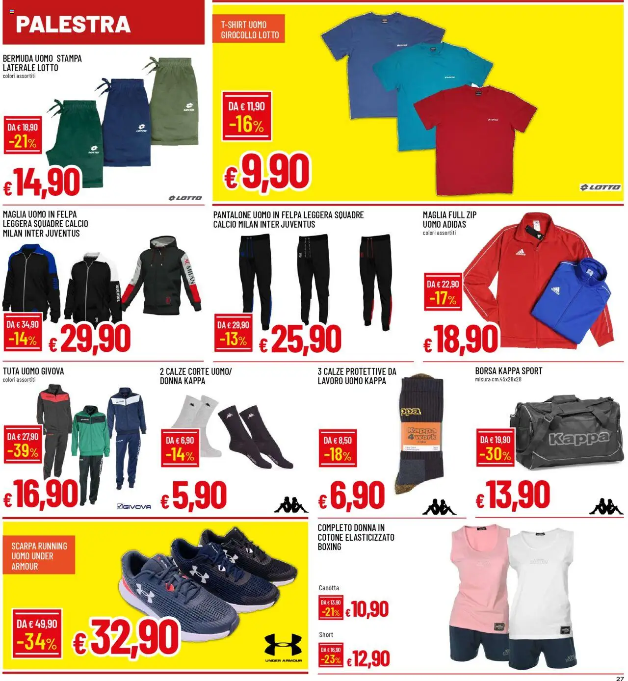 Volantino Galassia del 08.09.2025 | Pagina: 27 | Prodotti: Canotta, Felpa, Bermuda, Borsa