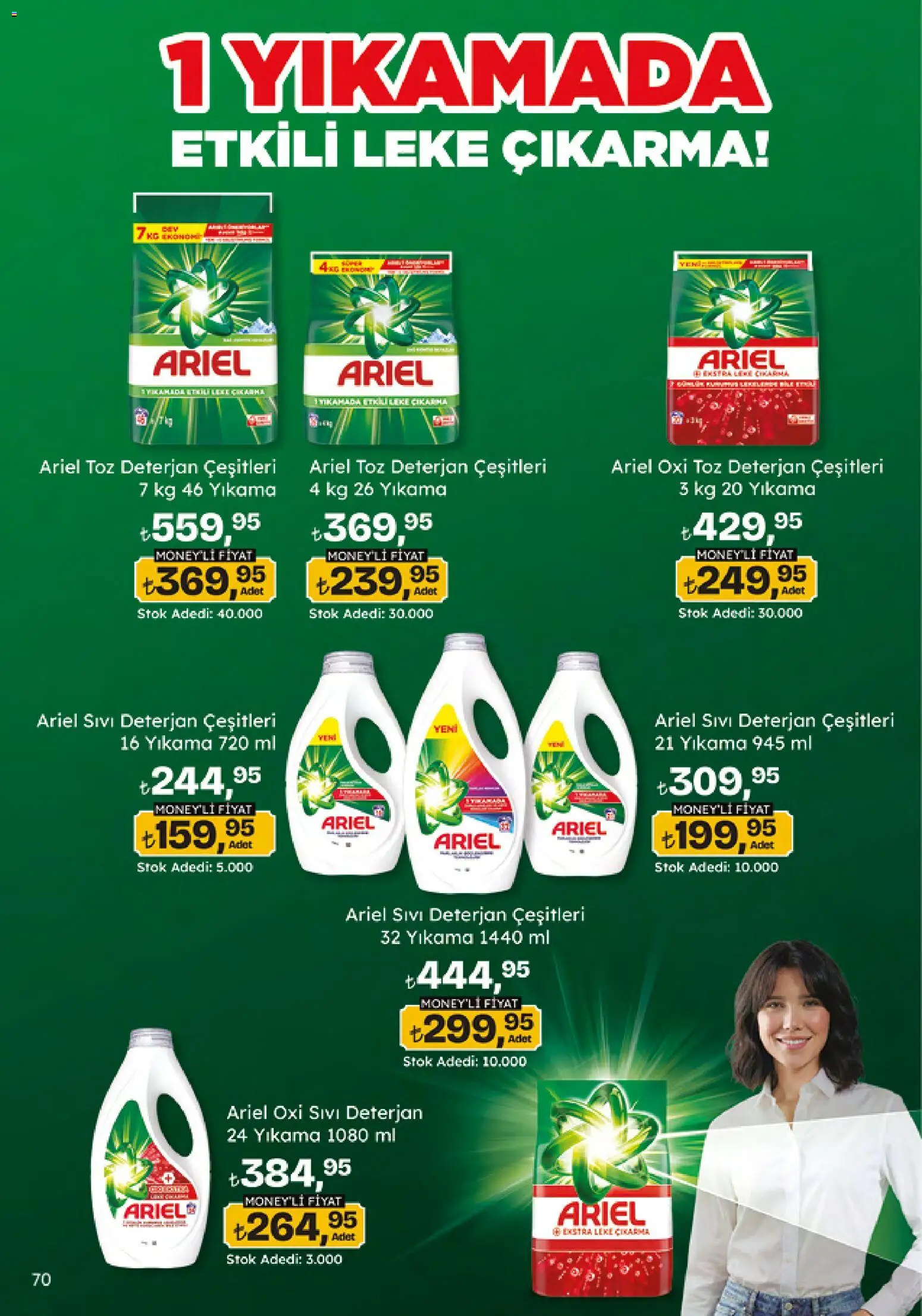 Migros Katalog - 5M Migroskop Dijital - 26.03.2026 tarihinden itibaren geçerlidir | Sayfa: 70 | Ürünler: Deterjan