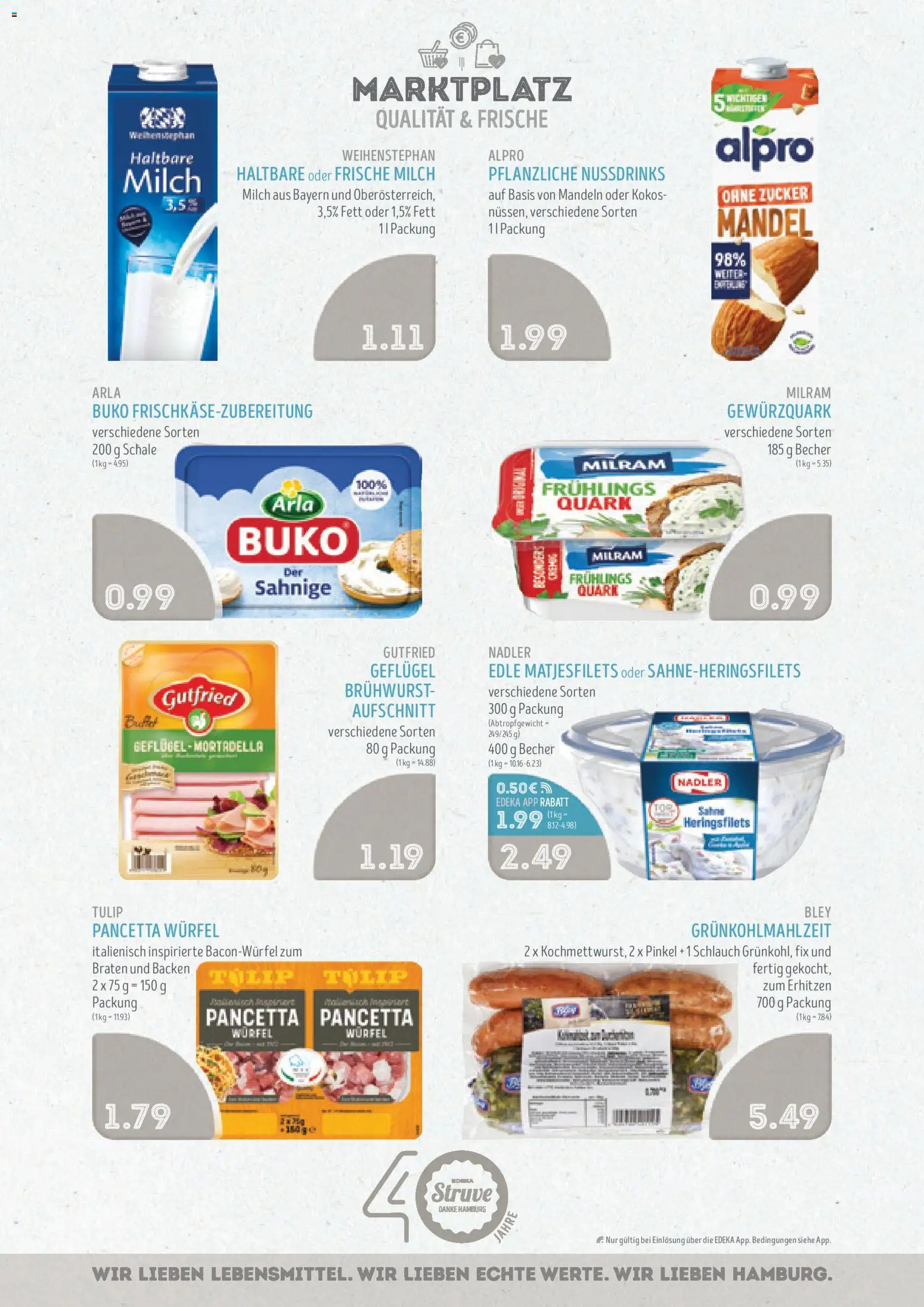 Edeka Struve Prospekt 	 – gültig ab 26.01.2026 | Seite: 9 | Produkte: Mandeln, Alpro, Zucker, Sahne