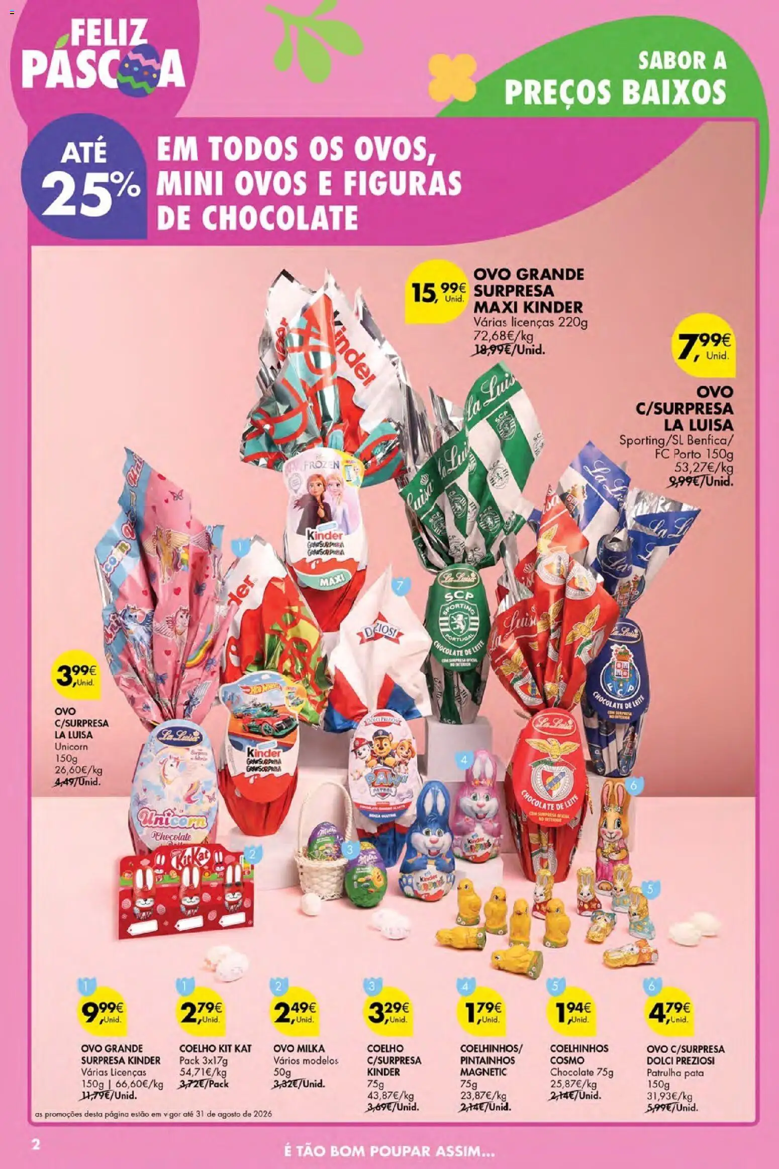Pingo Doce Poupe Esta Semana Açores │ válido de 02.04.2026 | Página: 2 | Produtos: Leite, Ovos, Chocolate, Coelho