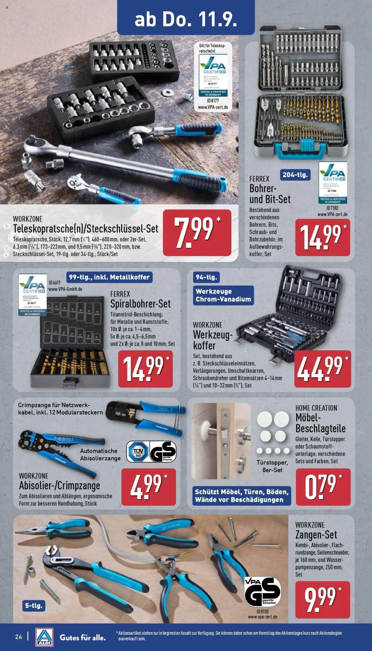 Aldi Prospekt Hildburghausen – gültig ab 07.09.2025 | Seite: 28 | Produkte: Wasser, Koffer, Home creation