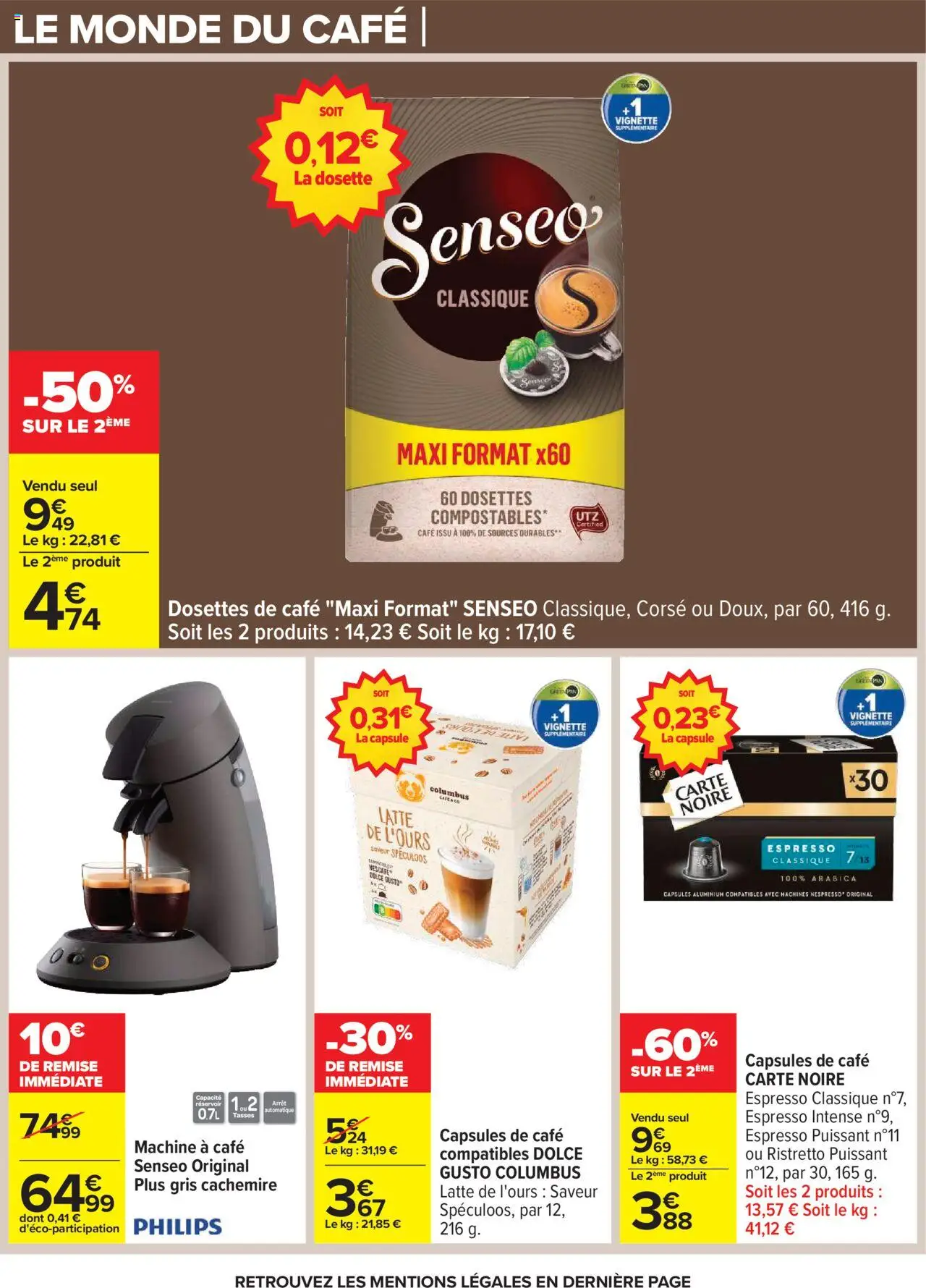 {H1} | Page: 39 | Produits: Senseo, Machine à café, Dolce Gusto, Café