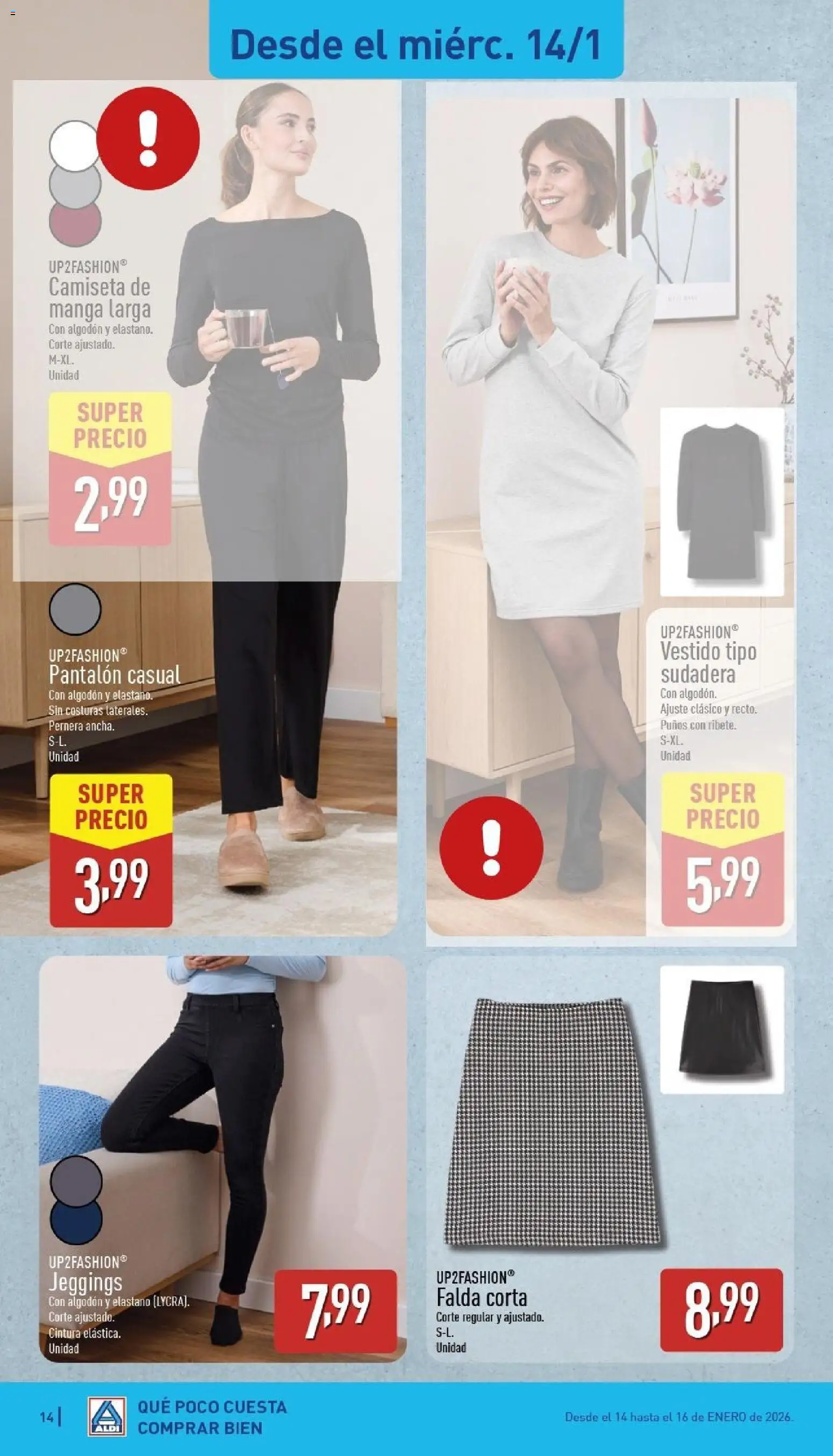 Aldi folleto Canarias │ válido desde el 12.01.2026 | Página: 14 | Productos: Sudadera