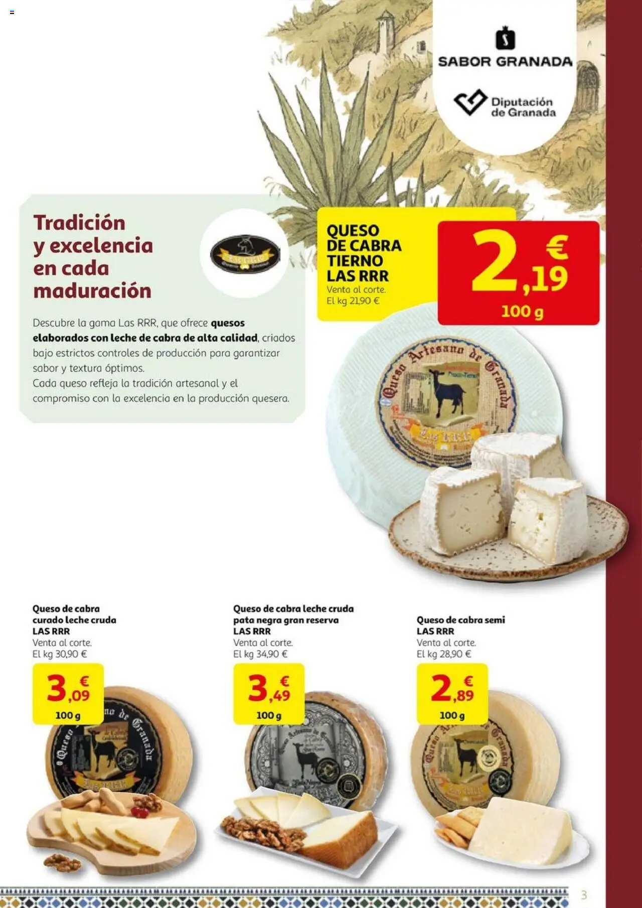 Alcampo - Granada sabe a tradición │ válido desde el 29.08.2025 | Página: 3 | Productos: Leche, Queso