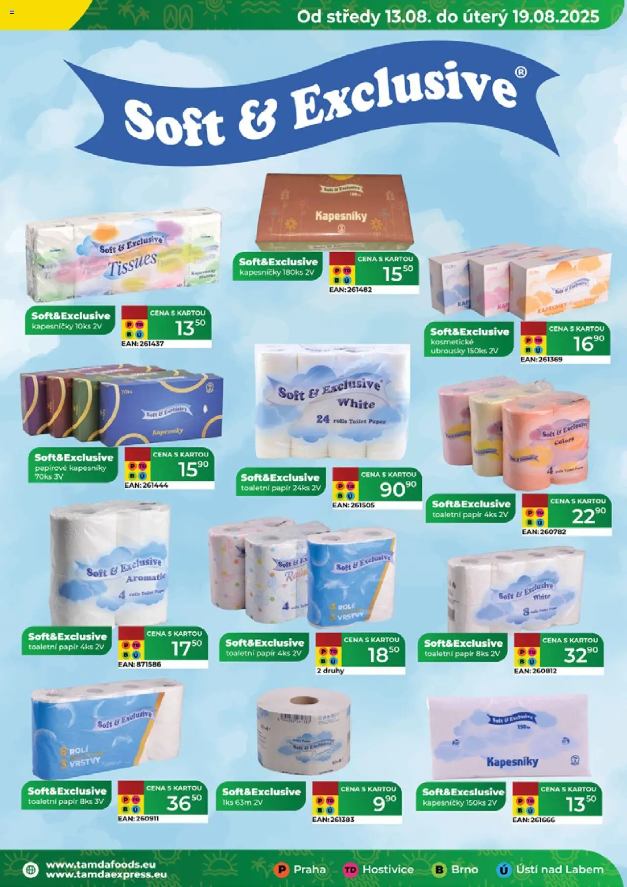Tamda Foods leták od 13.08.2025 | Strana: 37 | Produkty: Toaletní papír, Papírové kapesníky, Ubrousky