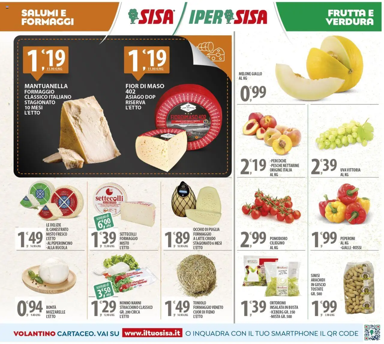 Volantino SISA del 08.08.2025 | Pagina: 3 | Prodotti: Insalata, Melone, Smartphone, Tonno