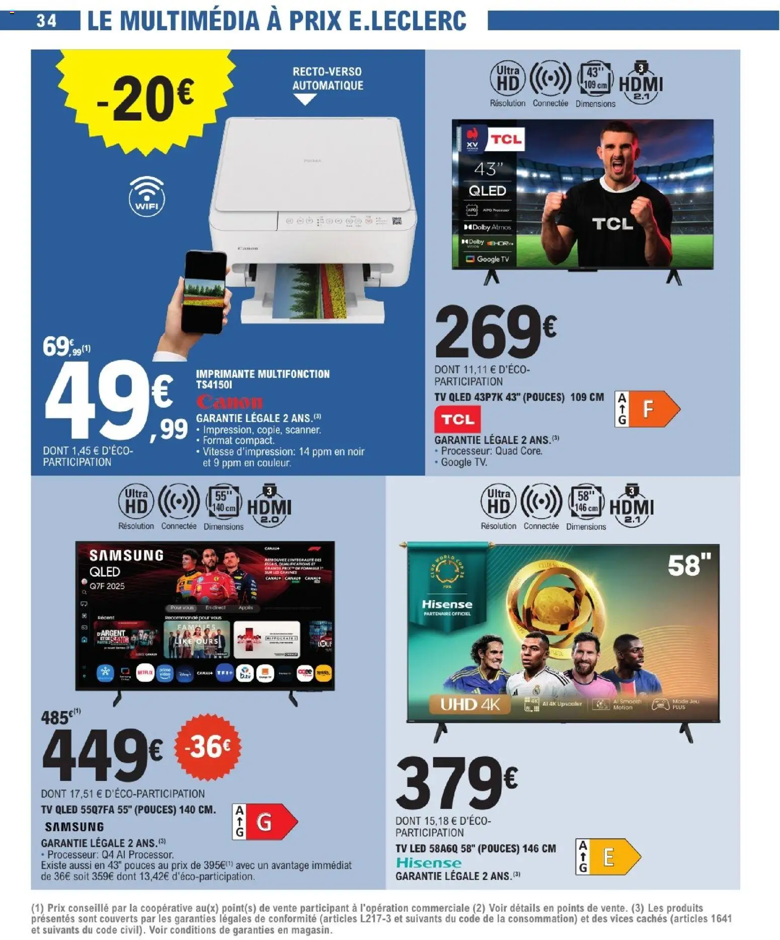 {H1} | Page: 34 | Produits: Imprimante, Télévision, Imprimante multifonction, TV led