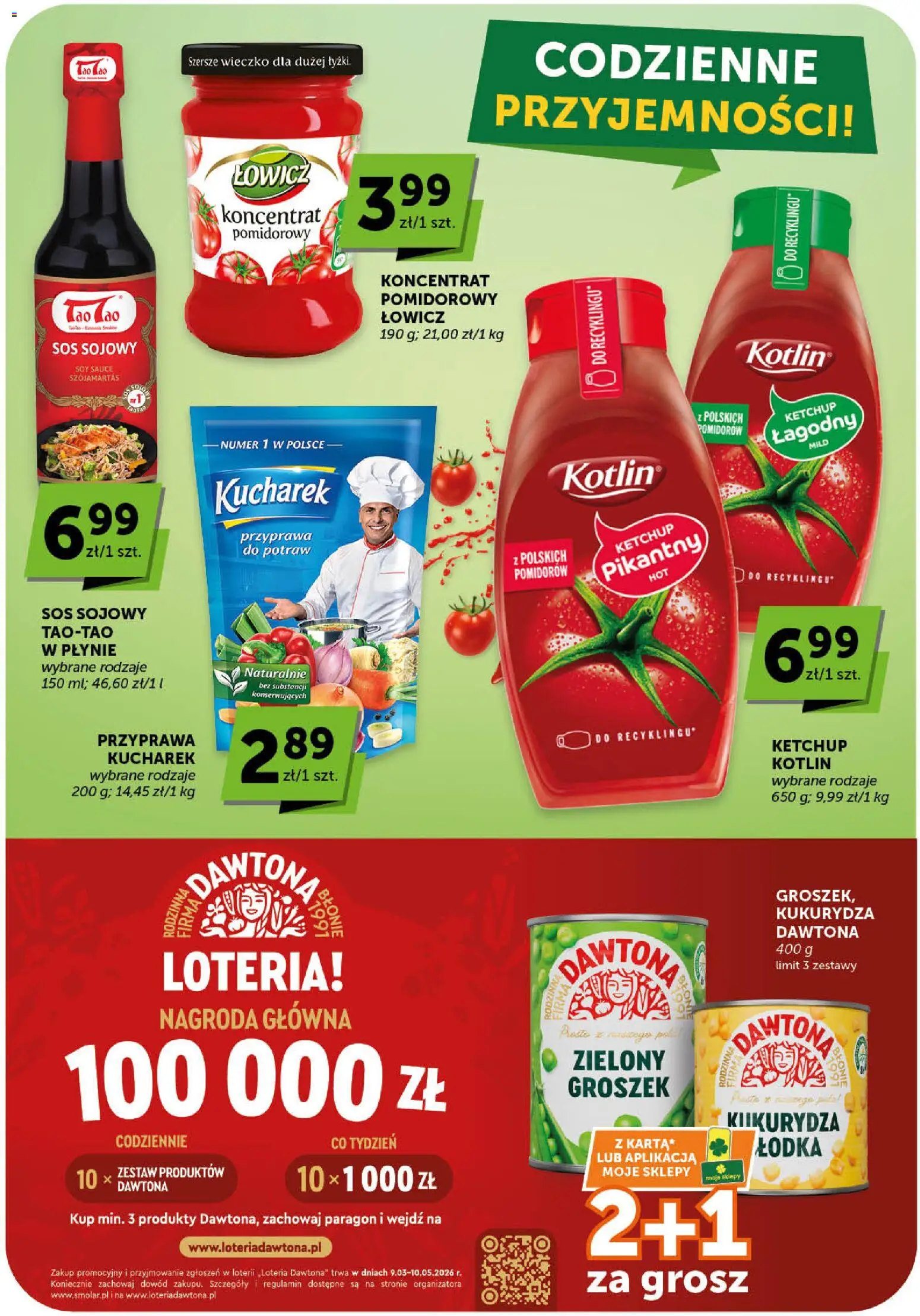 Groszek gazetka - Market od 05.03.2026 | Strona: 15 | Produkty: Karta, Groszek, Sos sojowy, Sos