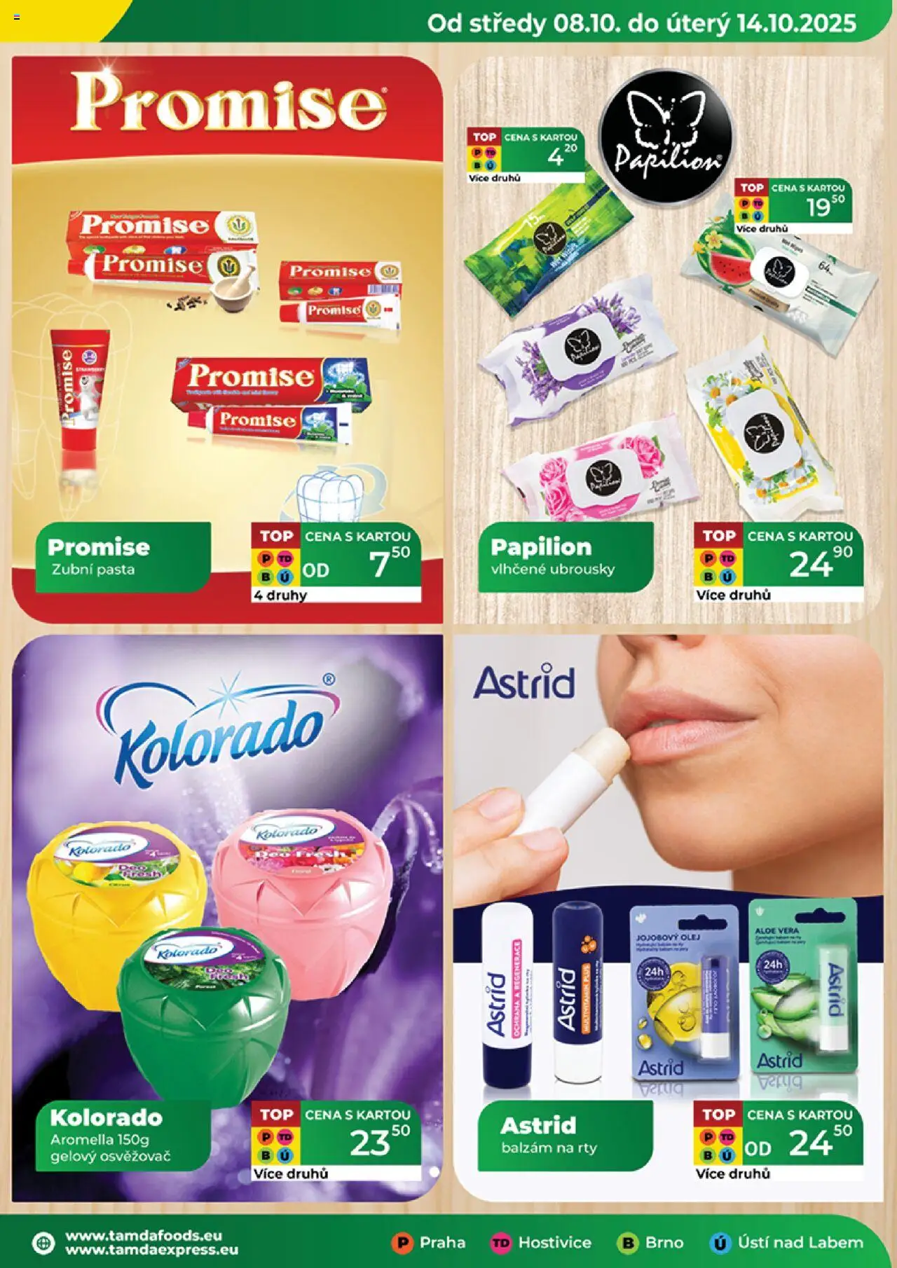 Tamda Foods leták od 08.10.2025 | Strana: 21 | Produkty: Vlhčené ubrousky, Zubní pasta, Olej, Ubrousky
