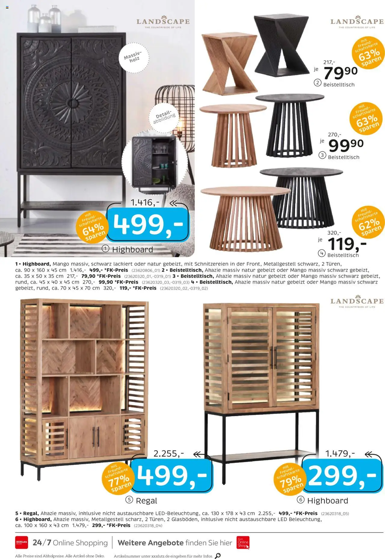 XXXL Lutz Junges Wohnen – gültig ab 12.10.2025 | Seite: 6 | Produkte: HIghboard, Beistelltisch, Regal, Mango