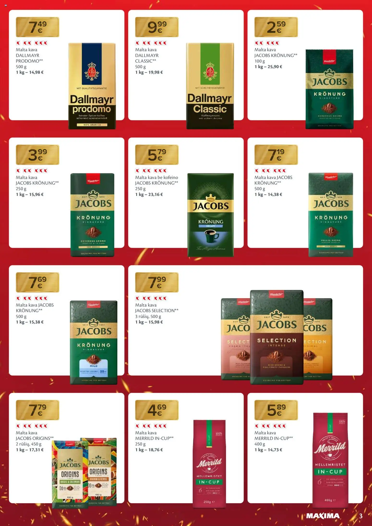 MAXIMA akcijos nuo 20.01.2026 | Puslapis: 3 | Prekių: Kava