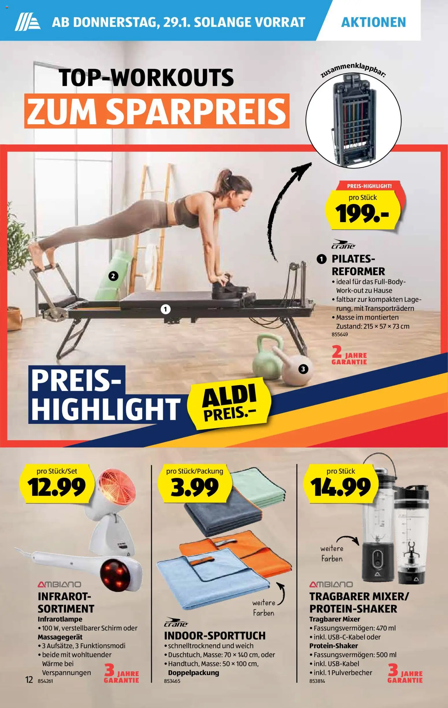 Aldi Aktionen – gültig ab 29.01.2026 | Seite: 13 | Produkte: Massagegerät, Mixer