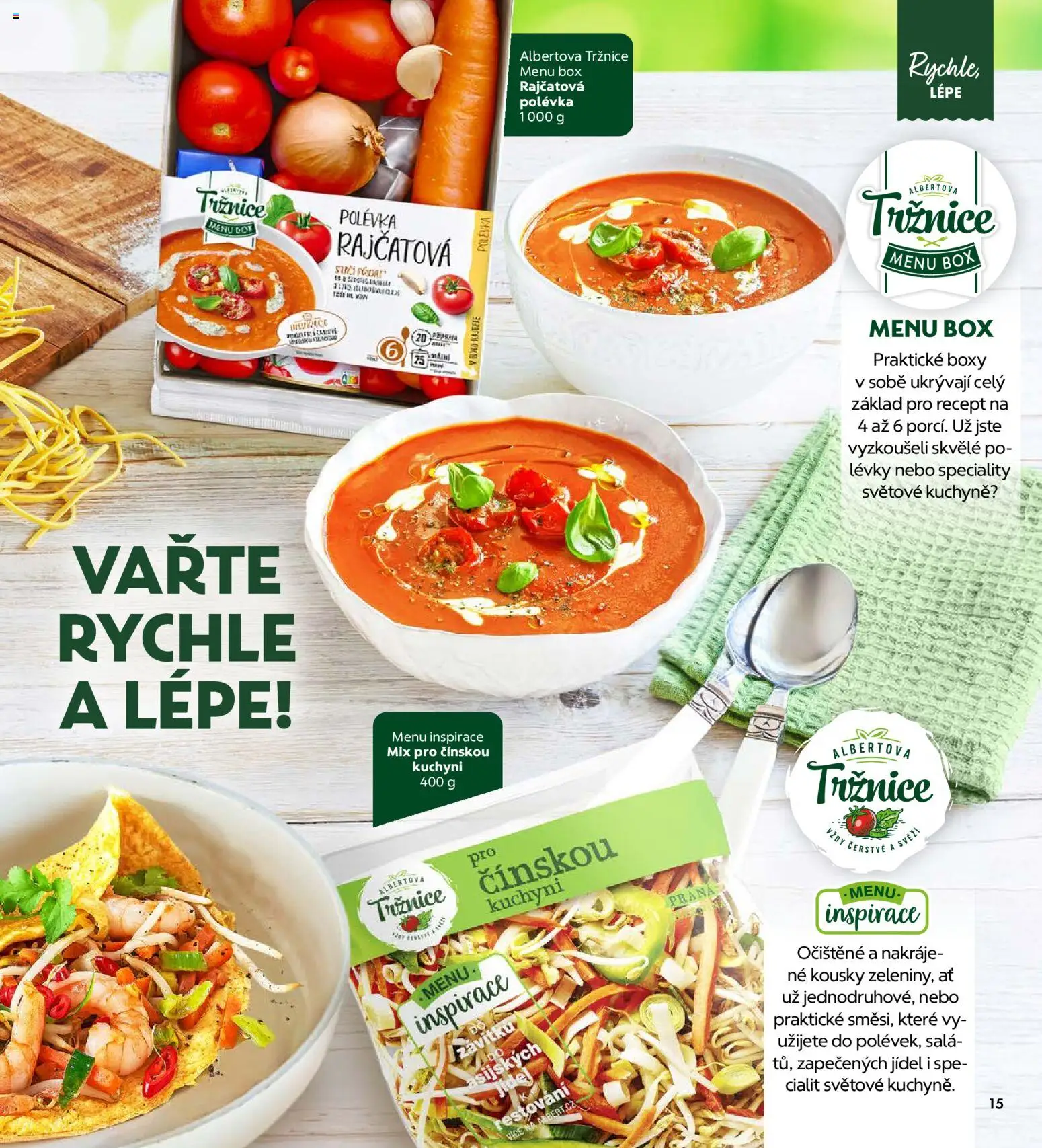 Albert magazín od 01.04.2026 | Strana: 15 | Produkty: Box, Šála, Kuchyně