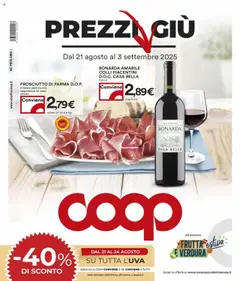 Anteprima del volantino COOP Trecate catalogo valido a partire dal 21.08.2025