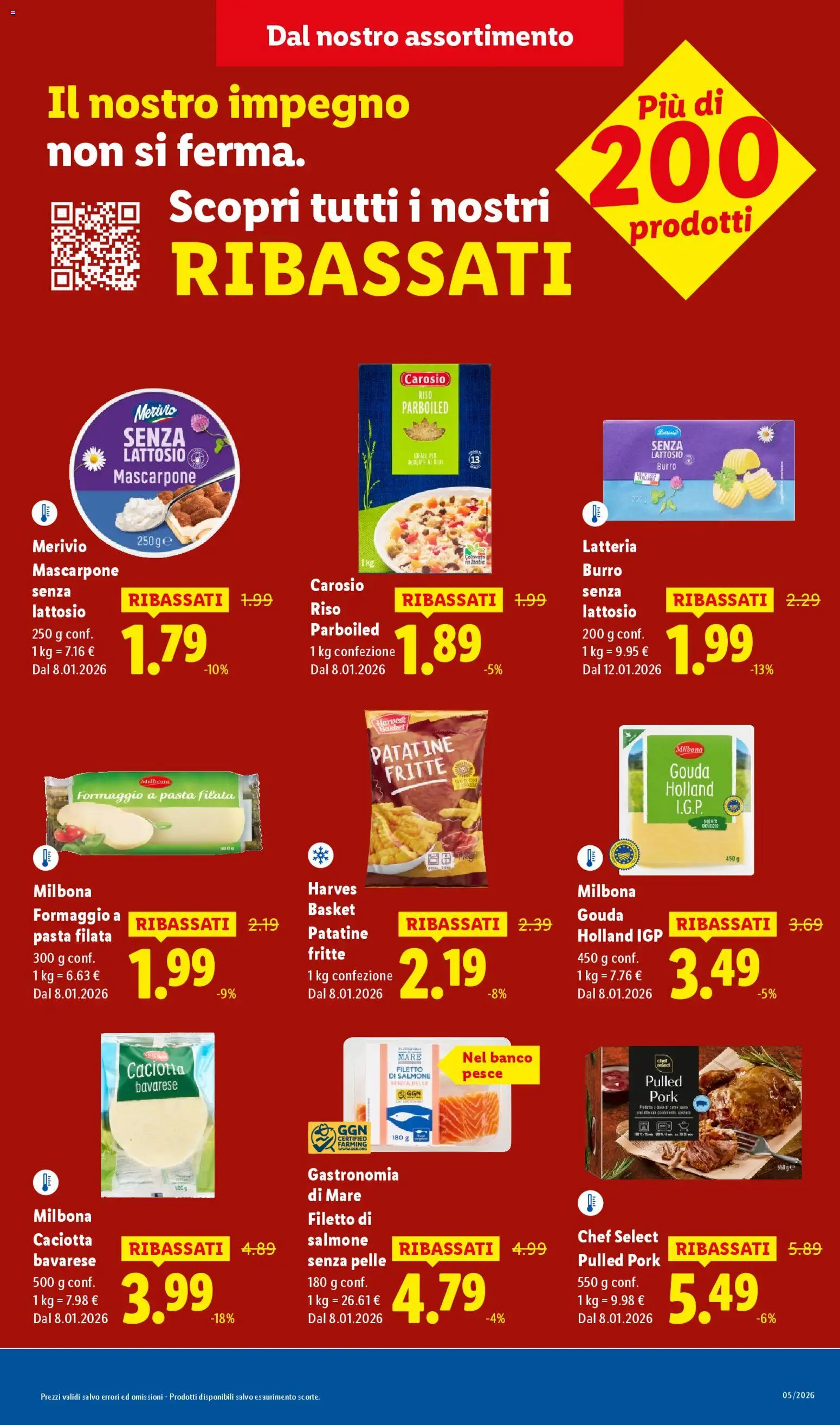 Volantino Lidl del 26.01.2026 | Pagina: 15 | Prodotti: Riso, Pesce, Patatine, Formaggio