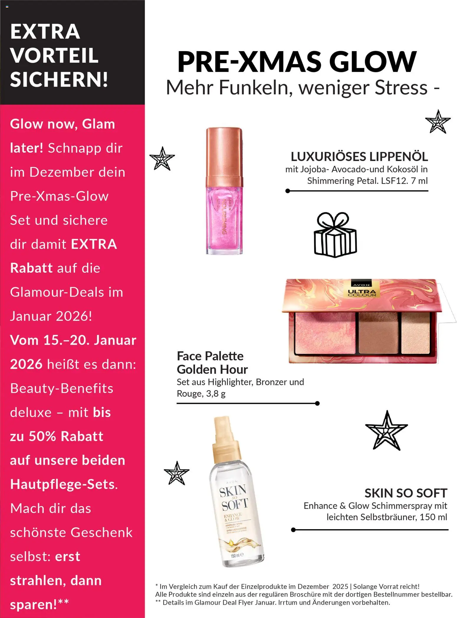 AVON Broschüre Pre X-Mas Glow Set – gültig ab 01.12.2025 | Seite: 2