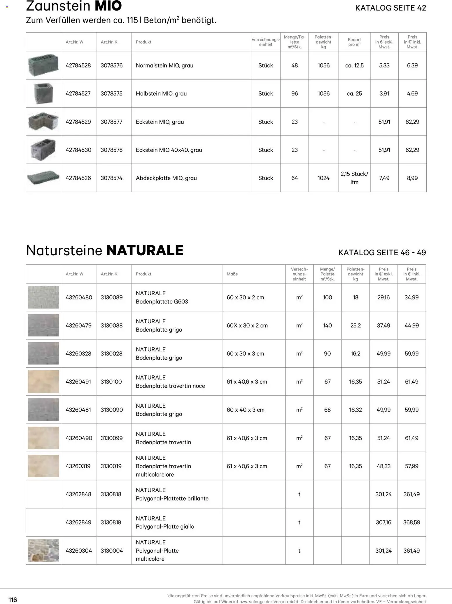 Lagerhaus  Casafino Katalog 2026 gültig ab 02.01.2026 | Seite: 116 | Produkte: Gewicht