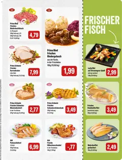 Feneberg Angebote ab 23.04.2026 gültig | Seite: 3 | Produkte: Rindergulasch, Hahnchenschenkel, Fisch, Putenschnitzel