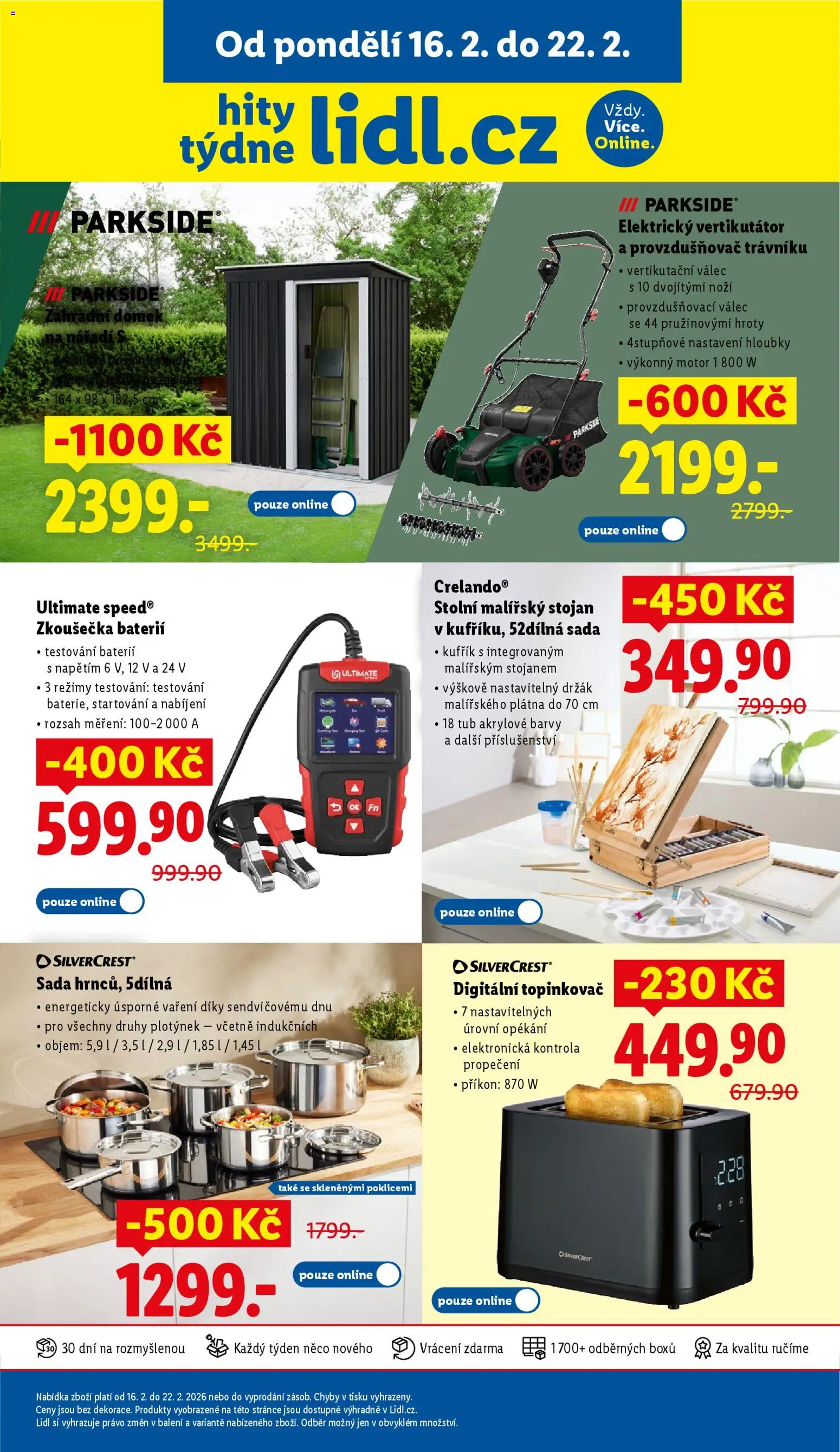 Lidl leták od 19.02.2026 | Strana: 27 | Produkty: Kufřík, Vertikutátor, Akrylové barvy, Ultimate Speed