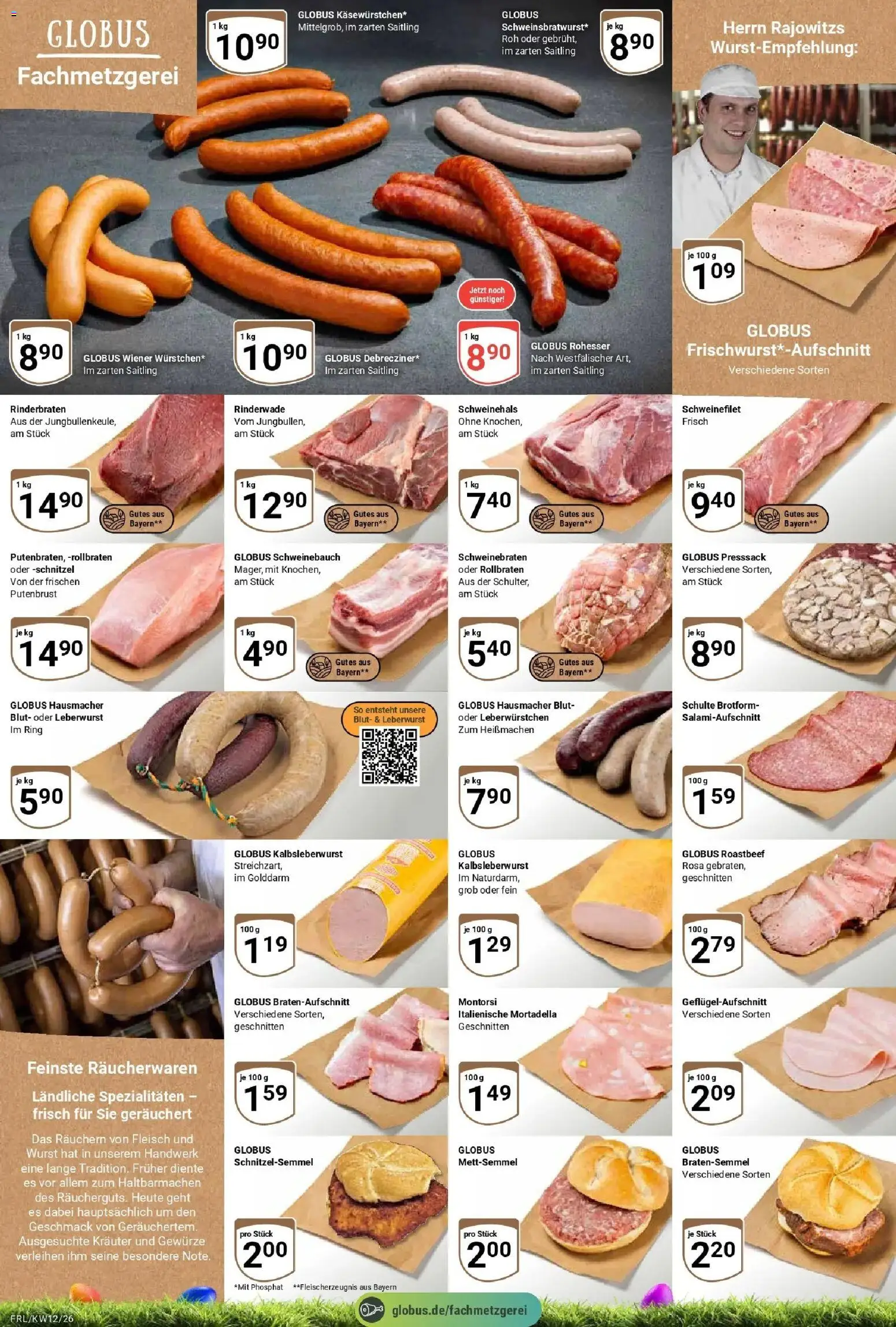 Globus prospekt Freilassing	 – gültig ab 15.03.2026 | Seite: 6 | Produkte: Rinderbraten, Schweinebauch, Gewürze, Fleisch