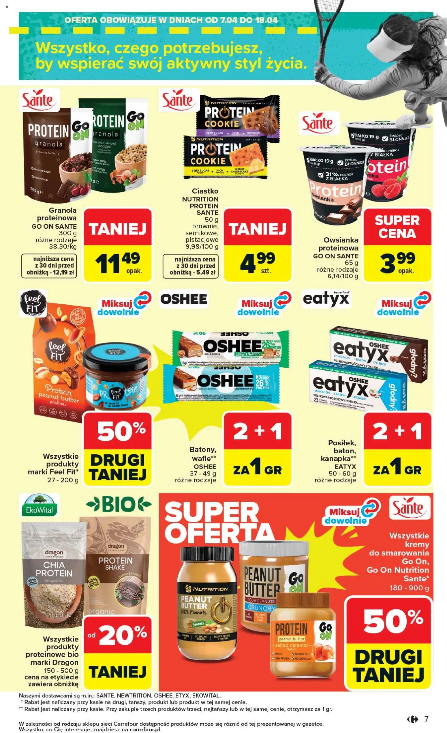 Carrefour gazetka od 07.04.2026 | Strona: 9 | Produkty: Owsianka, Wafle, Granola, Brownie