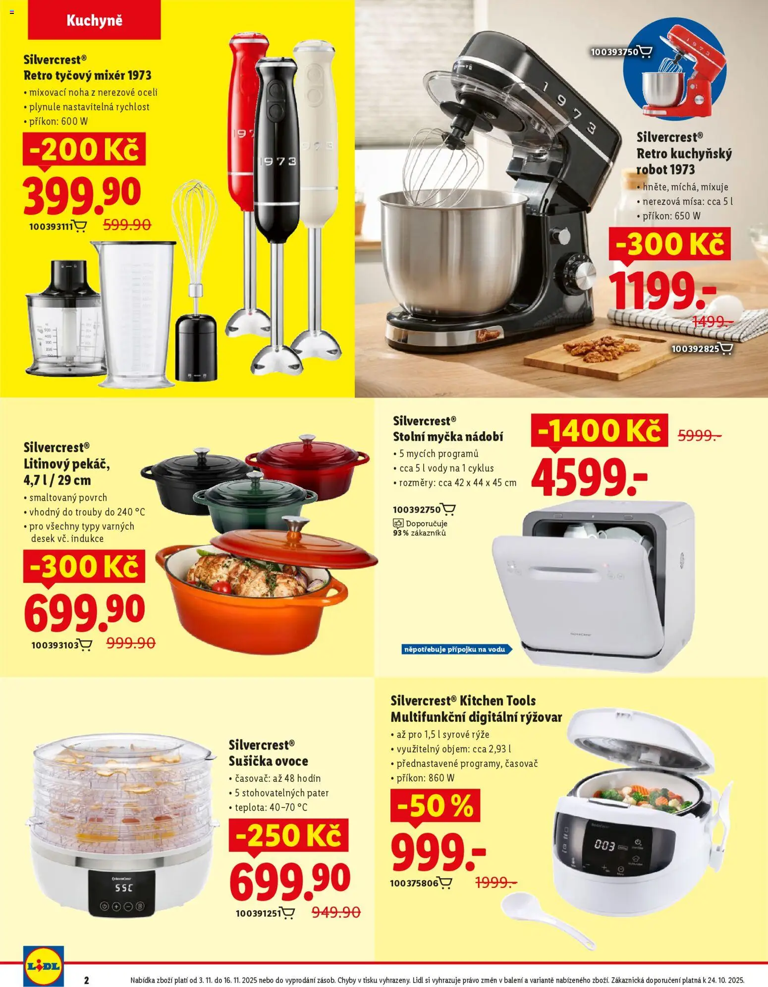 Lidl magazín od 03.11.2025 | Strana: 2 | Produkty: Nádobí, Robot, Časovač, Kuchyně