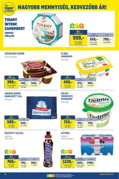 Metro Élelmiszer és Szezonális katalógus 2026/04 - amely érvényes a következő dátumtól: 07.04.2026 | Oldal: 8 | Termékek: Margarin, Tihany, Snickers, Vaj