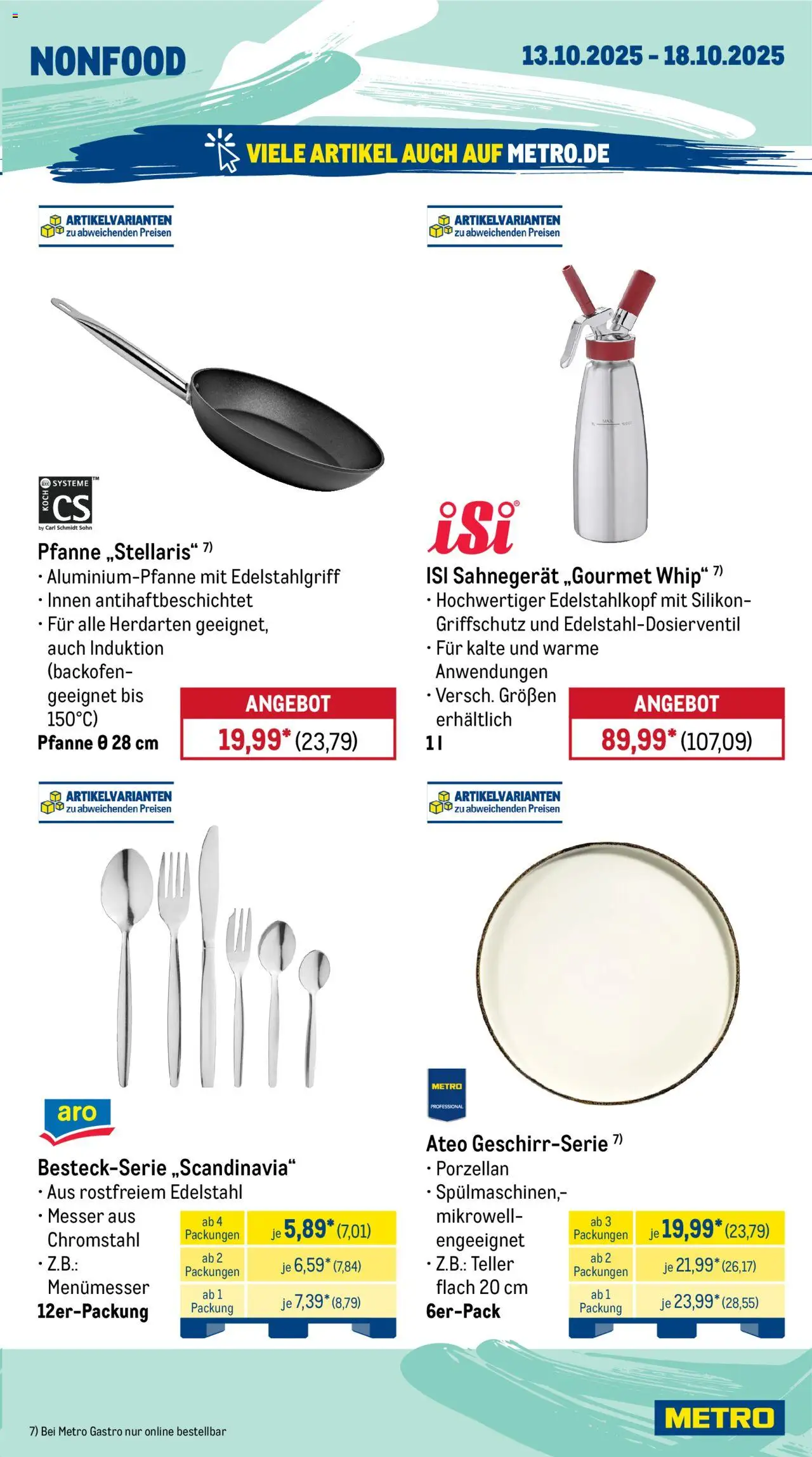 Metro Wochen-Angebote Gastro – gültig ab 13.10.2025 | Seite: 19 | Produkte: Backofen