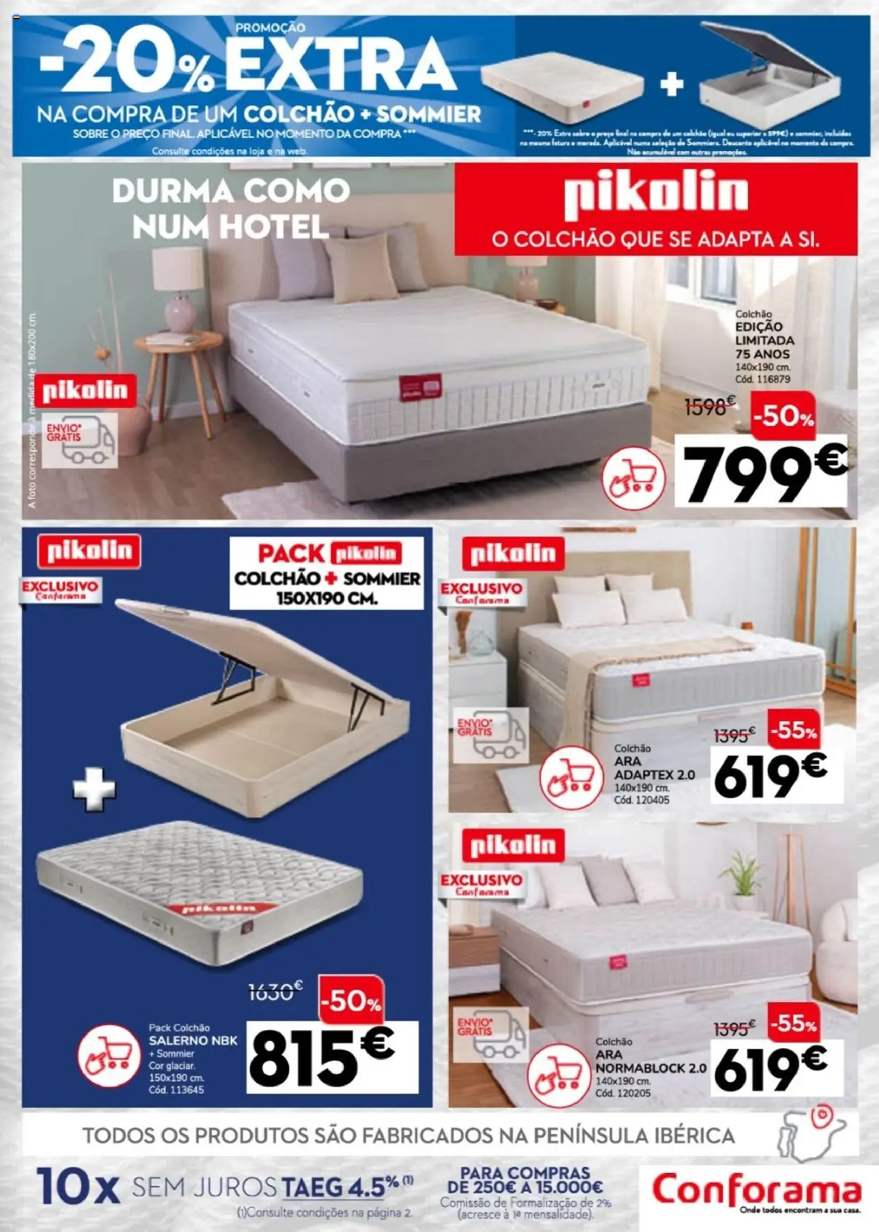Conforama folheto │ válido de 31.07.2025 | Página: 3 | Produtos: Colchão