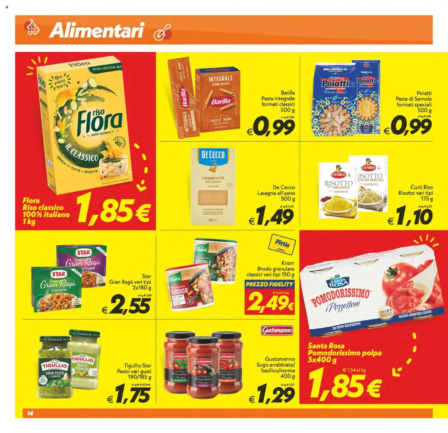 Volantino SuperConveniente del 06.03.2026 | Pagina: 14 | Prodotti: Pesto, Pistacchi, Sugo, Penne