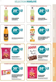 Hyper U - Prévisualisation de Hyper U - Ma sélection Carte U avril valide à partir de 07.04.2026 | Page: 27 | Produits: Muffins, Mangue, Pomme, Jus