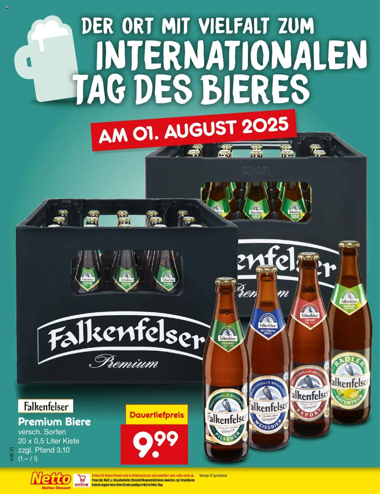 Netto Marken-Discount Prospekt 	 - gültig ab dem 28.07.2025 | Seite: 34 | Produkte: Weißbier, Radler