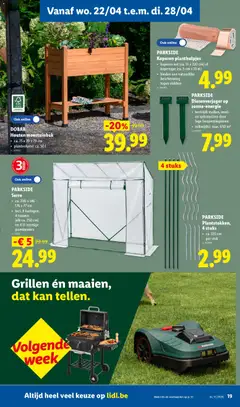 Lidl Folder week 17 - Voorbeeld van een folder van Lidl, geldig van 20.04.2026 | Pagina: 19 | Producten: Touwen, Bed, Kan