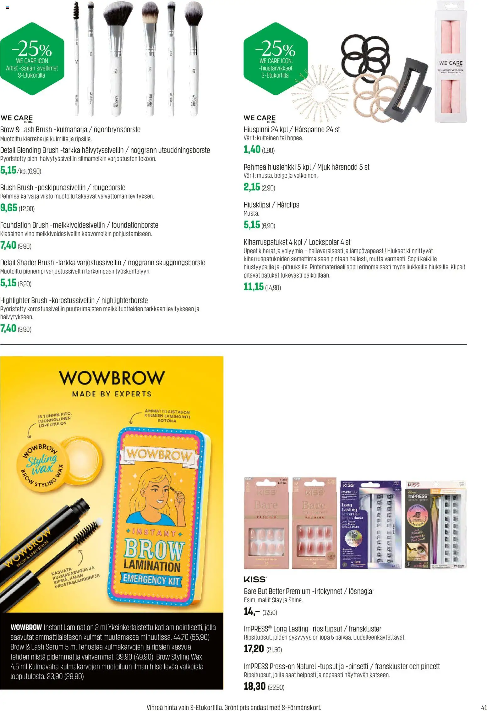 Sokos tarjoukset – voimassa 02.03.2026 alkaen | Sivu: 41 | Tuotteet: Hiusklipsi